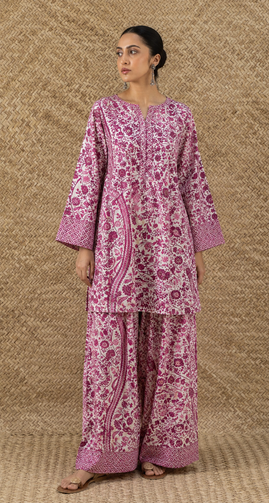 Ivory Tussar Kalamkari Printed Fabric