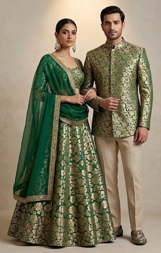 Bottle Green Sona - Rupa Katan Silk Handloom Fabric