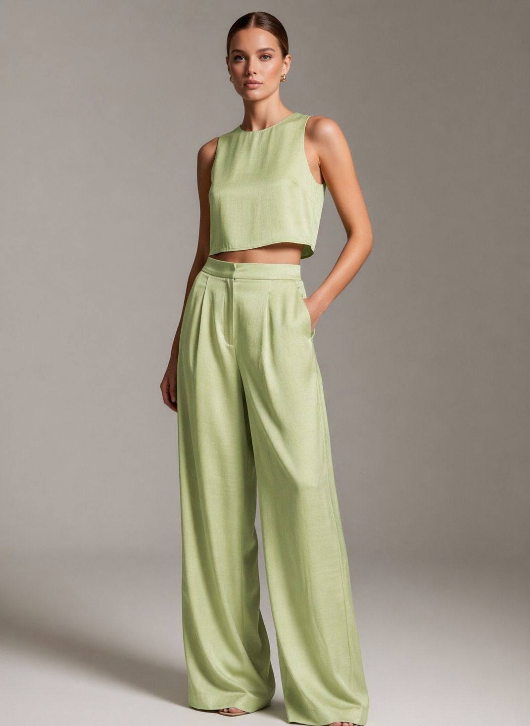 Sage Green Muslin Silk Fabric