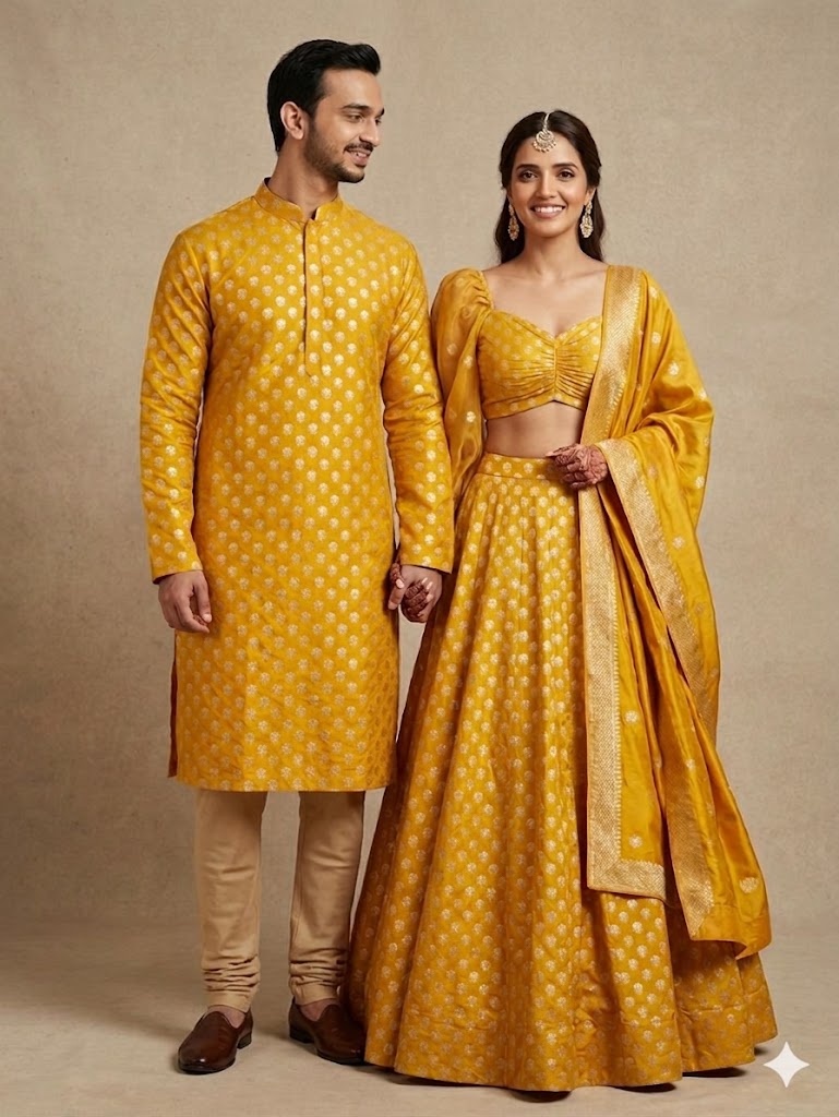 Yellow Sona - Rupa Katan Silk Handloom Fabric