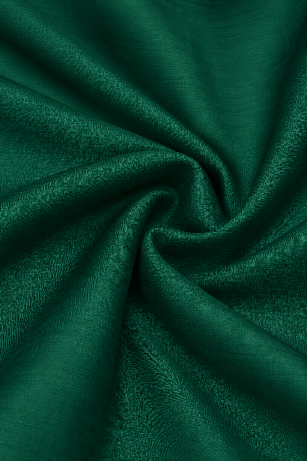 Emerald Green Plain Muslin Silk Fabric