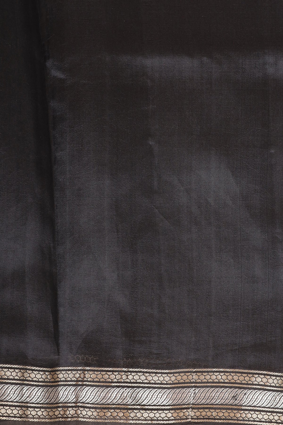 Black Handwoven Pure Banarasi Soft Silk Saree
