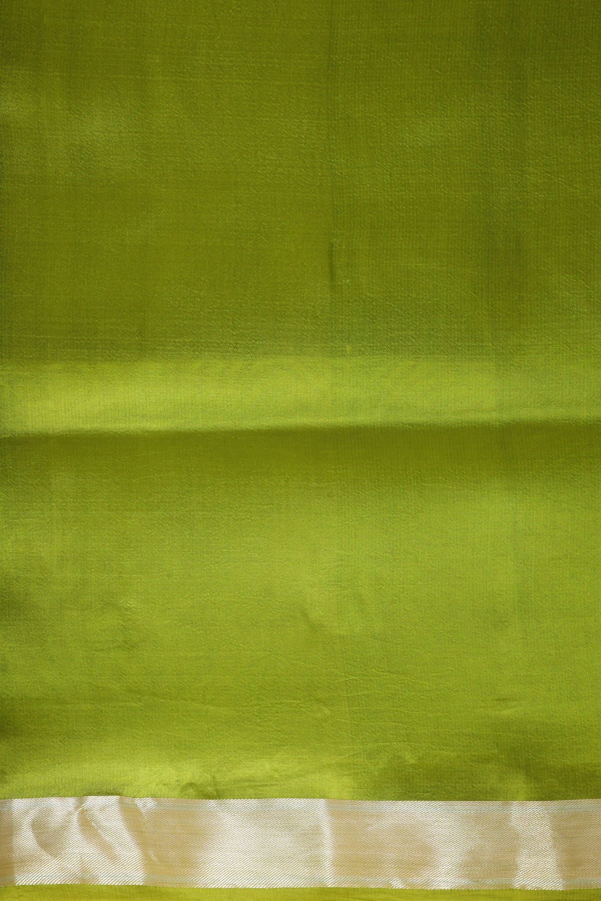 Green Pure Banrasi Soft Silk Saree With Geometrical Border