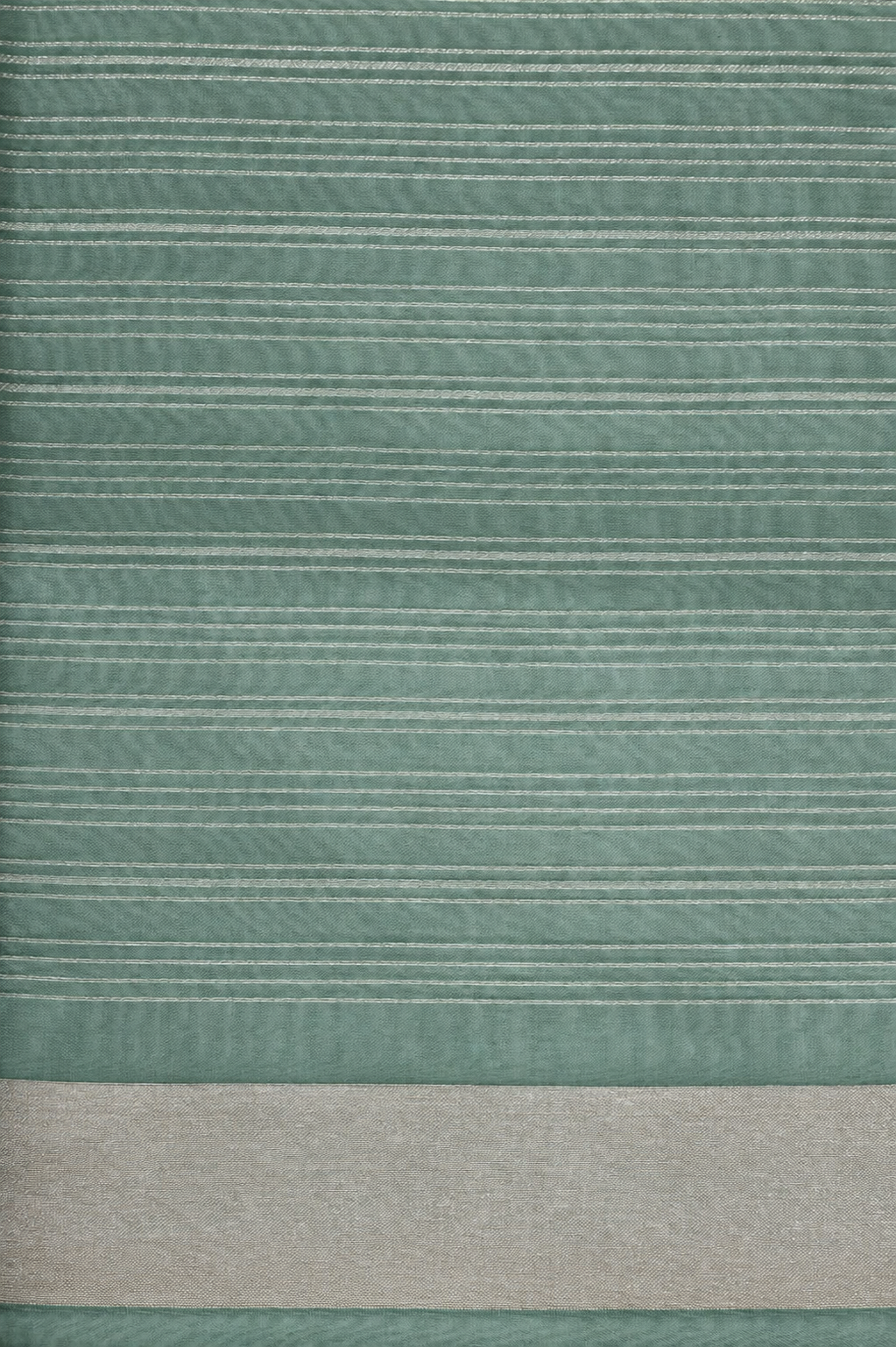 Sage Green Organza Silk Saree