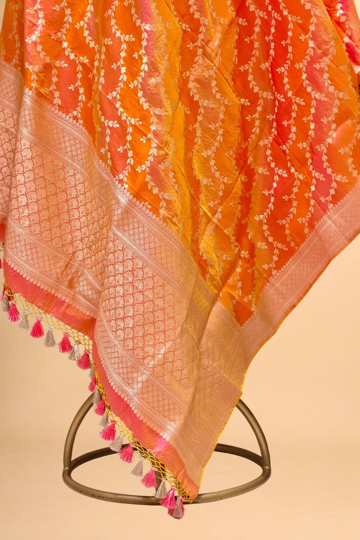 Dual Shade Rangkaat Pure Katan Silk Dupatta