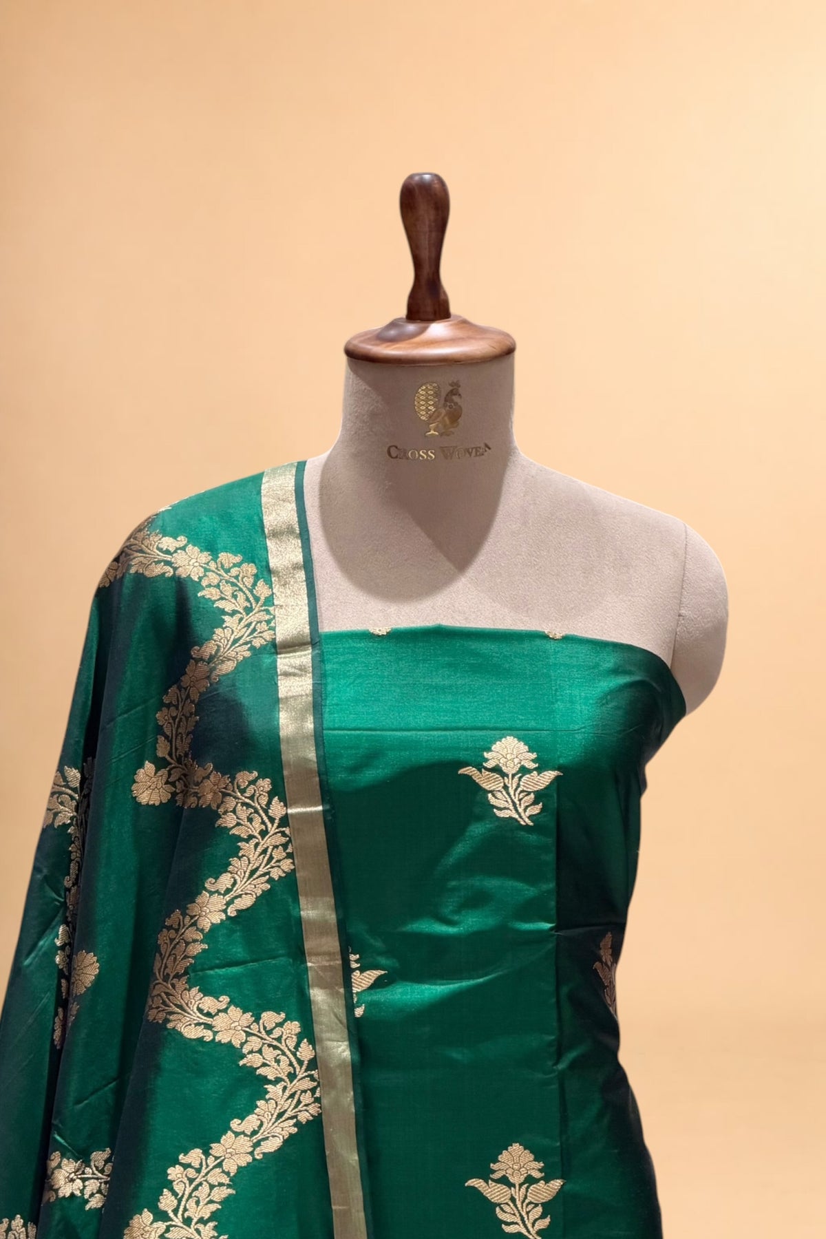 Green Pure Katan Suit Set