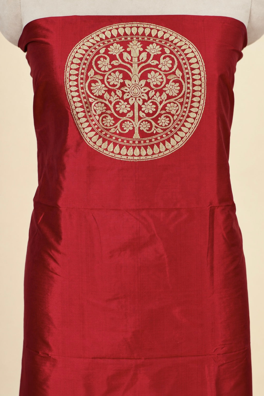 Red Katan Silk Co-ord Set