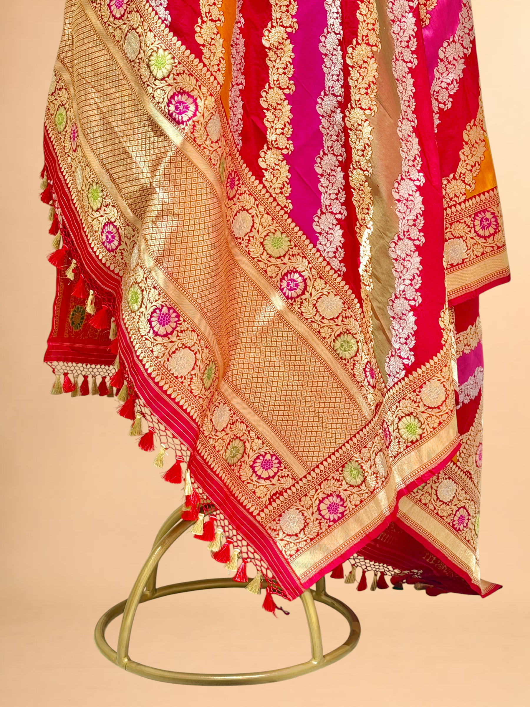 Rangkaat Pure Katan Silk Banarasi Handloom Dupatta