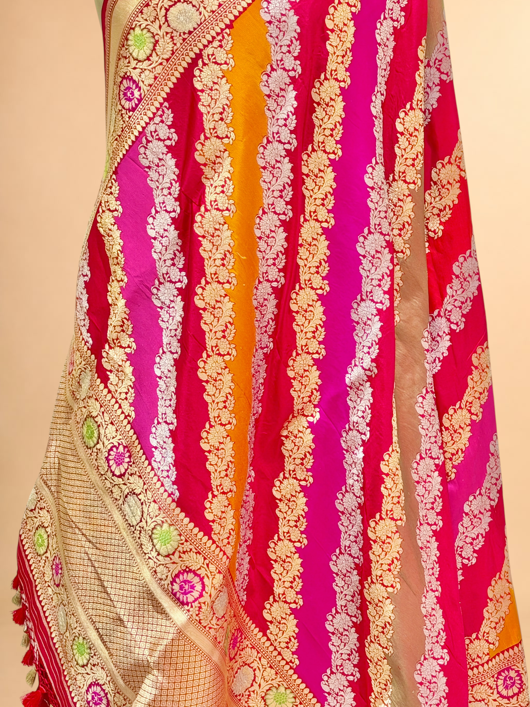 Rangkaat Pure Katan Silk Banarasi Handloom Dupatta
