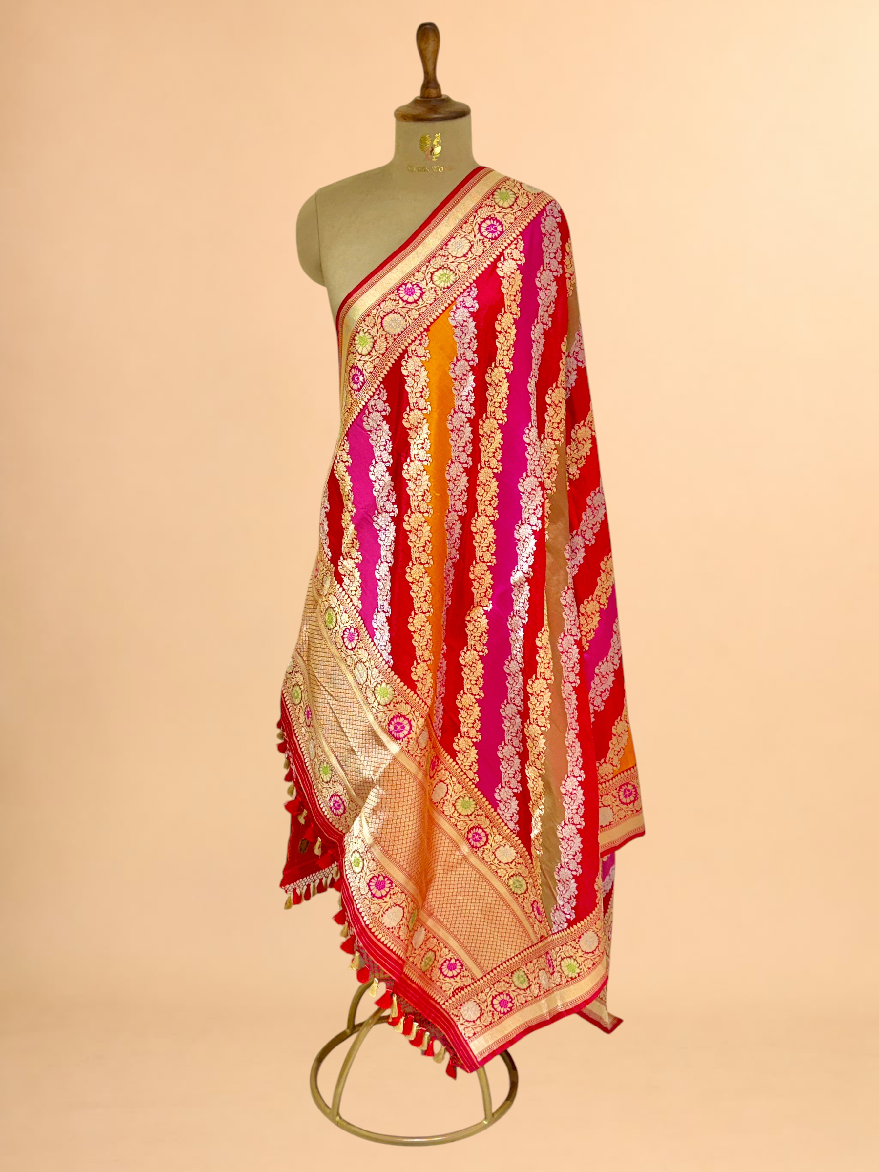 Rangkaat Pure Katan Silk Banarasi Handloom Dupatta