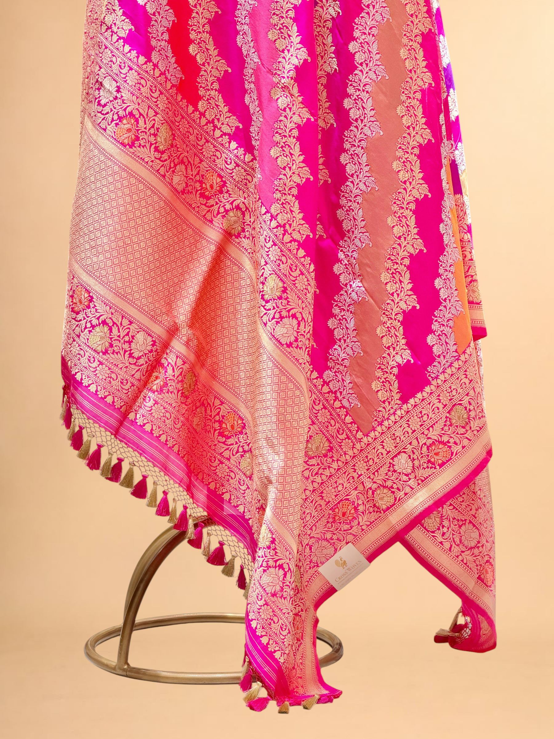 Rangkaat Pure Katan Silk Banarasi Handloom Dupatta