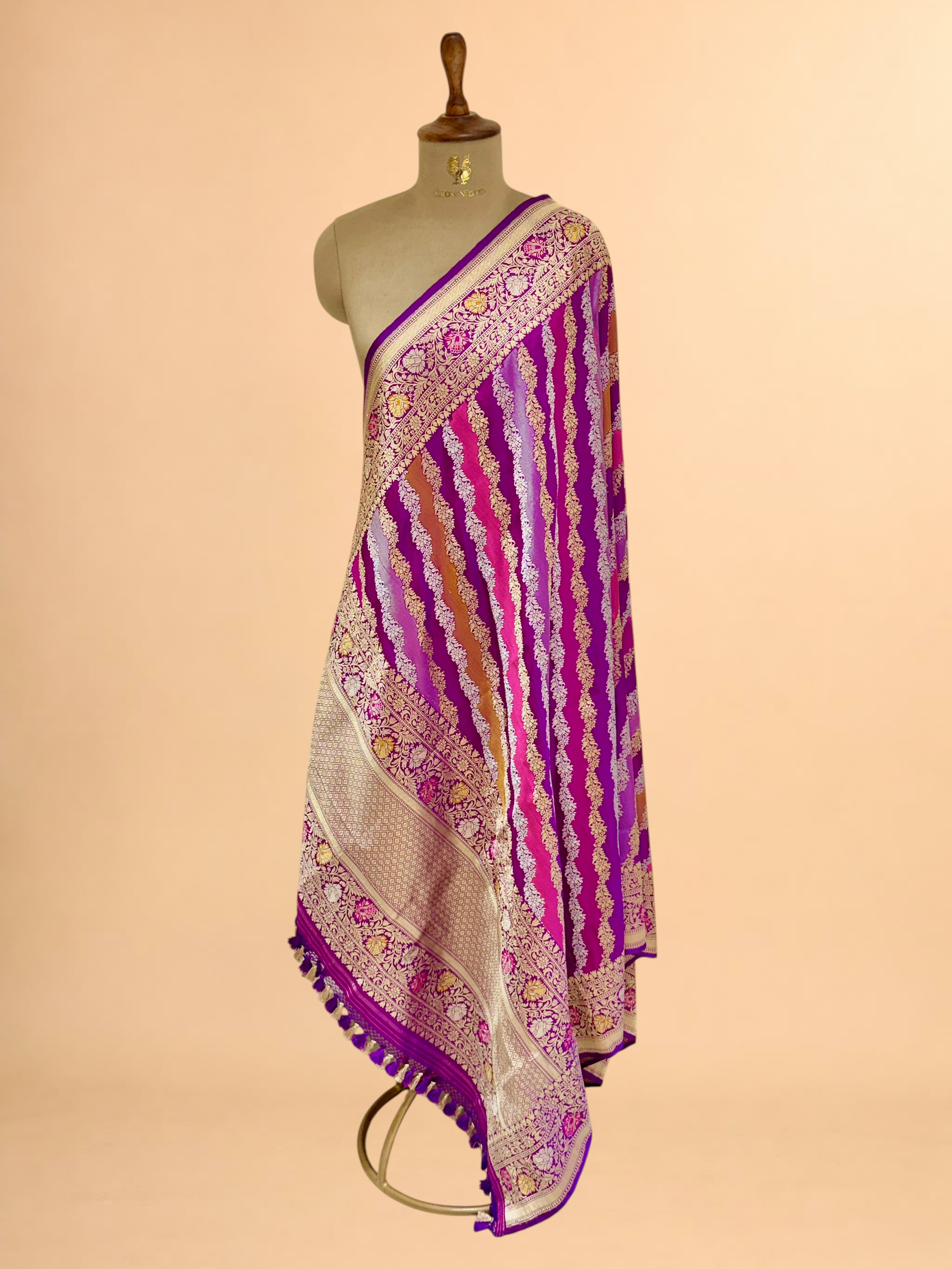 Rangkaat Pure Katan Silk Banarasi Handloom Dupatta