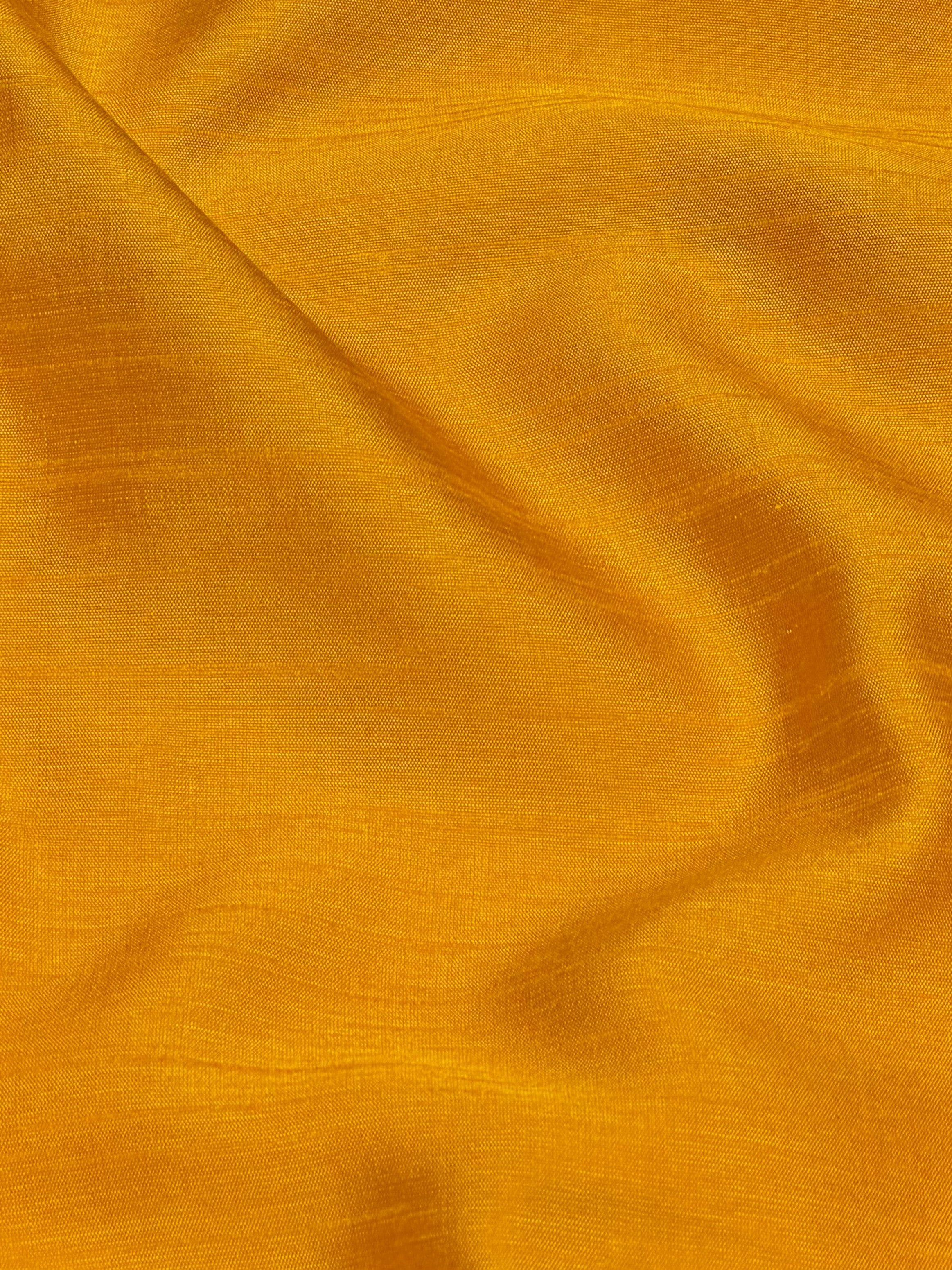 Yellow Raw Silk Fabric