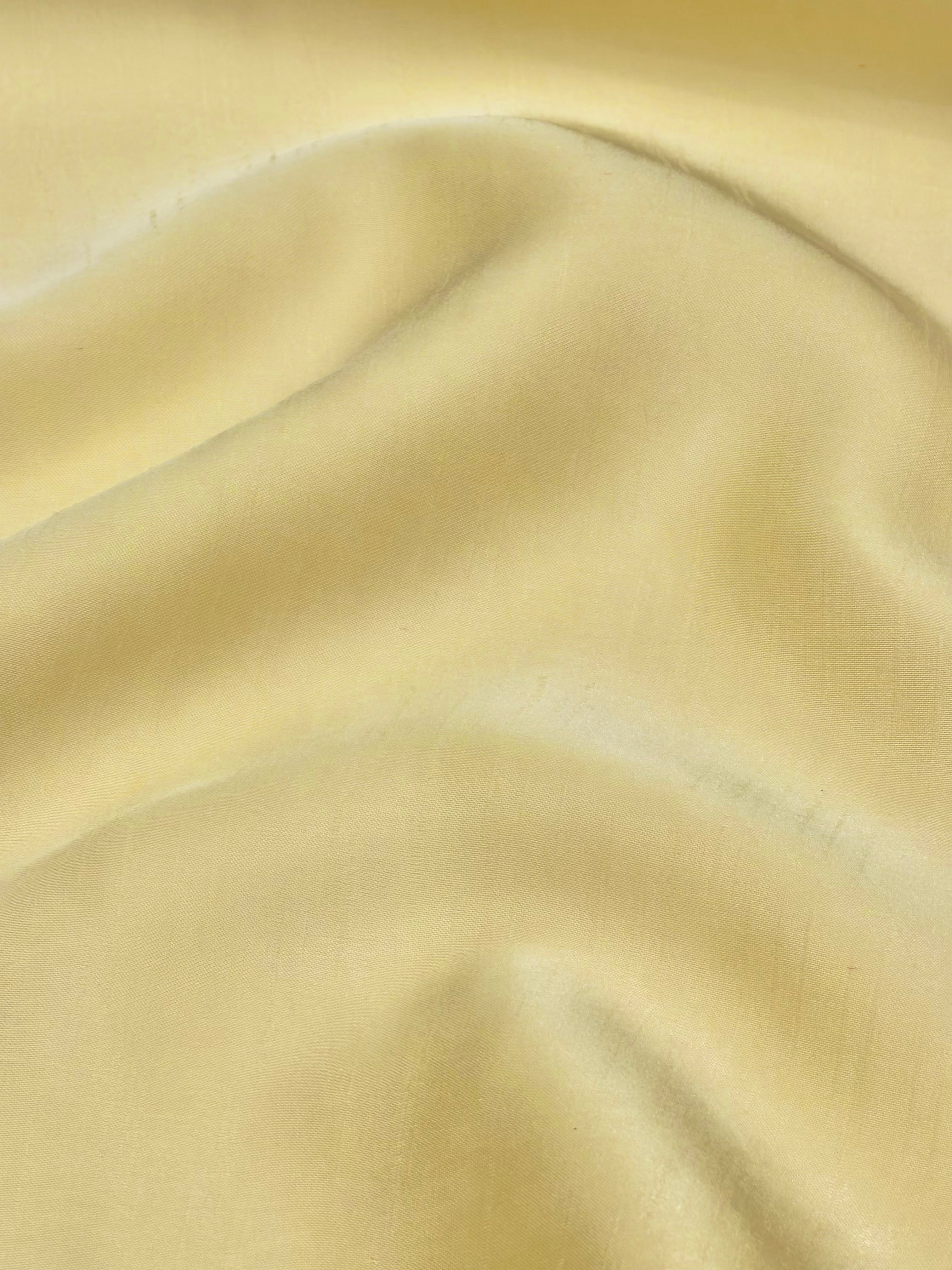 Light Yellow Muslin Silk Fabric