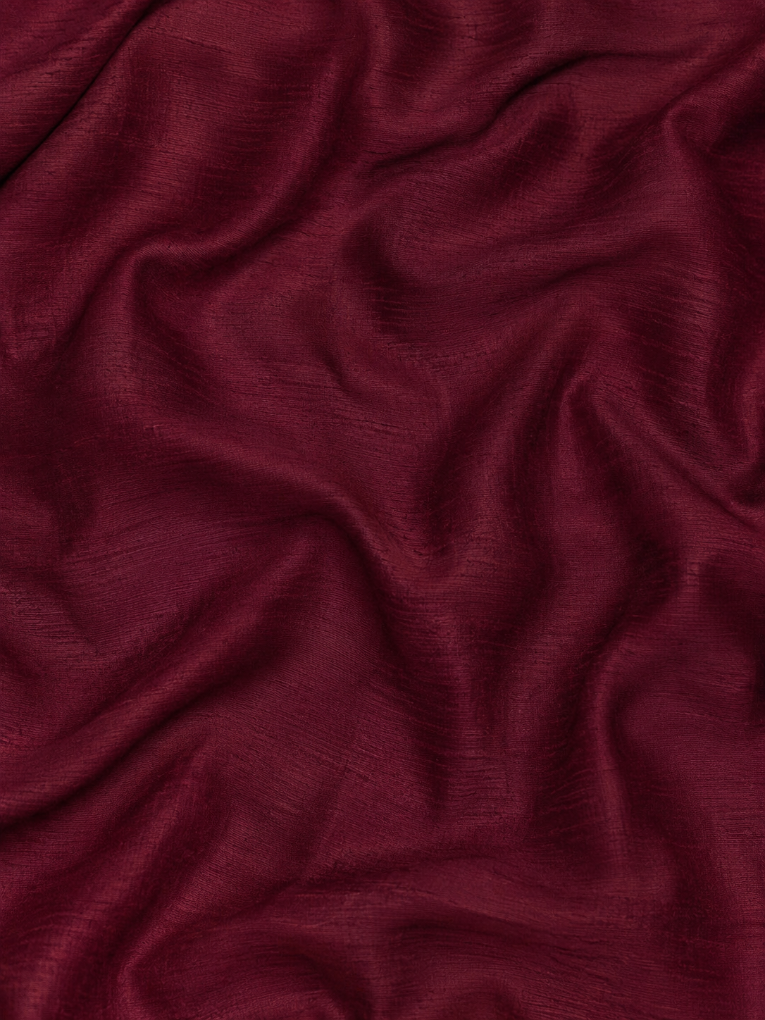 Burgundy-Maroon Raw Silk Fabric
