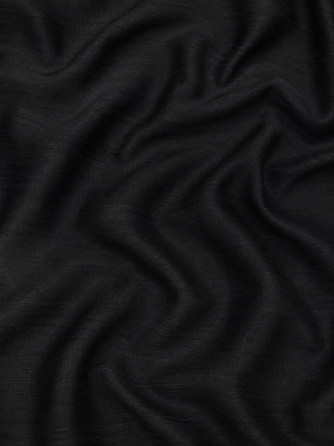 Black Raw Silk Fabric
