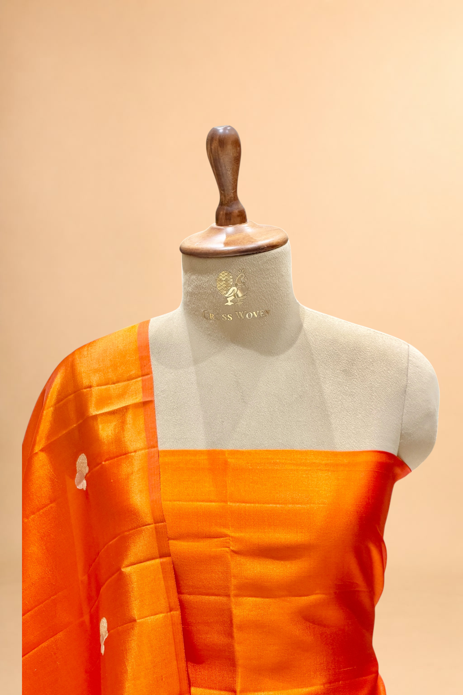 Orange Soft Silk Suit Set