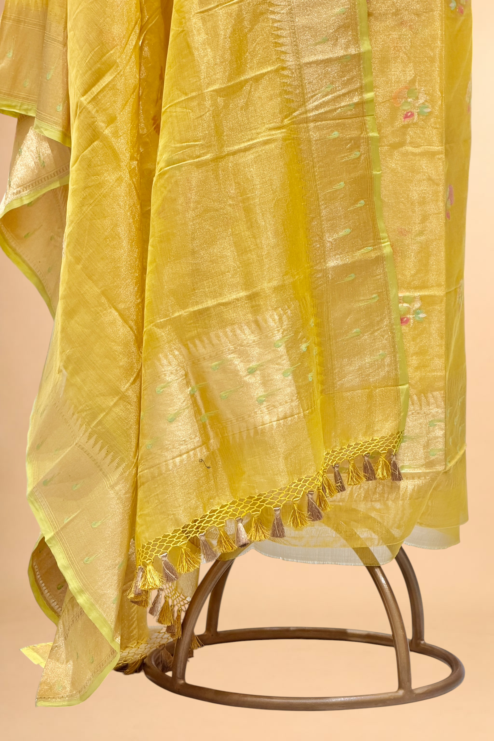 Yellow Tissue Jamdani Suit Set