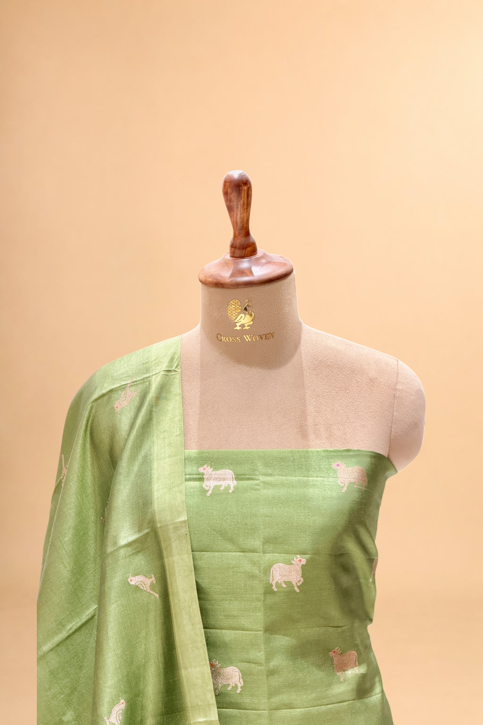Sage Green Soft Silk Suit Set