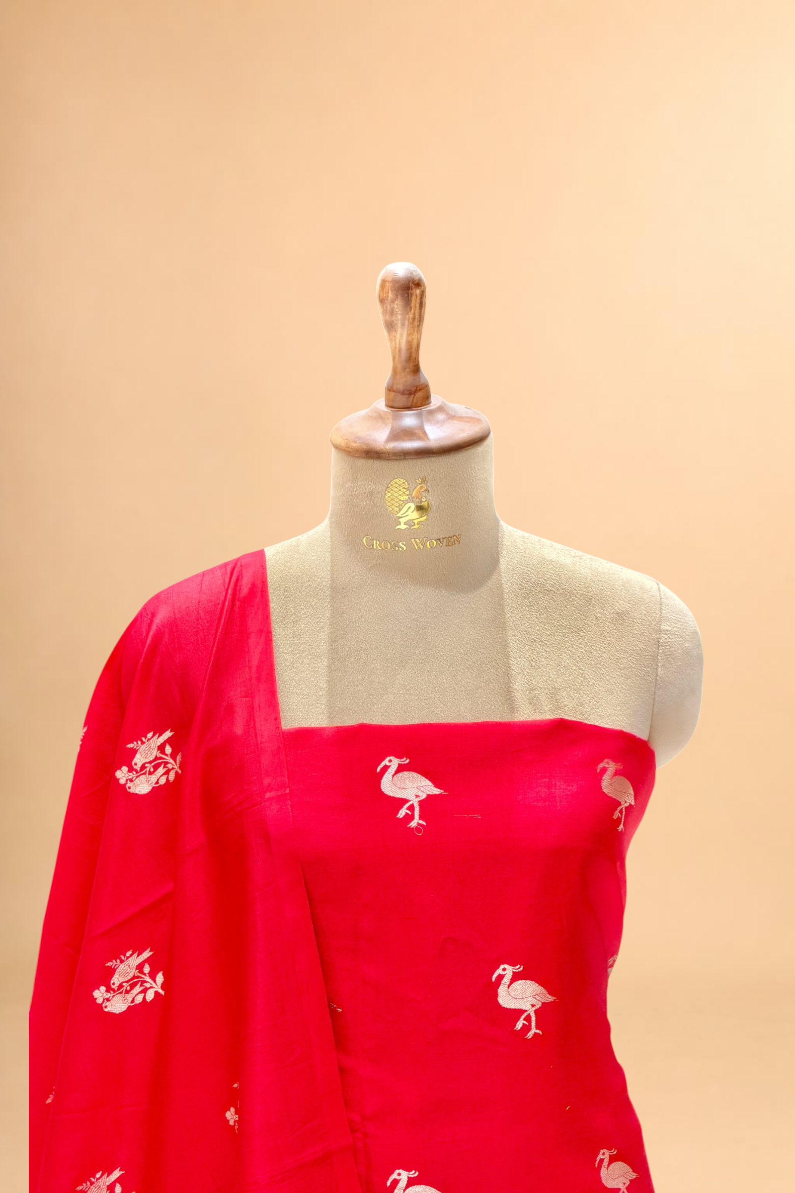 Red Soft Silk Suit Set