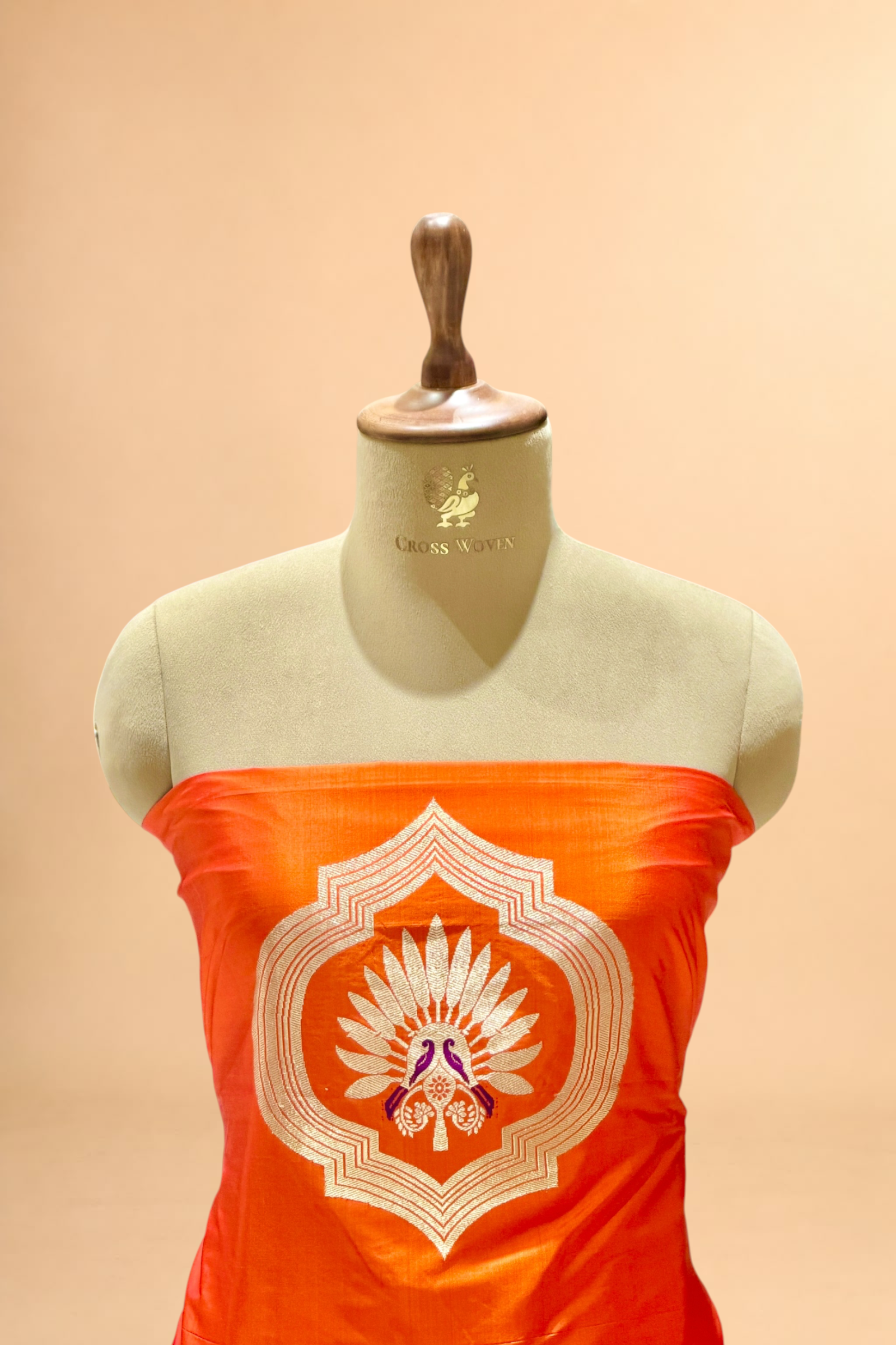 Orange Katan Silk Co-ord Set