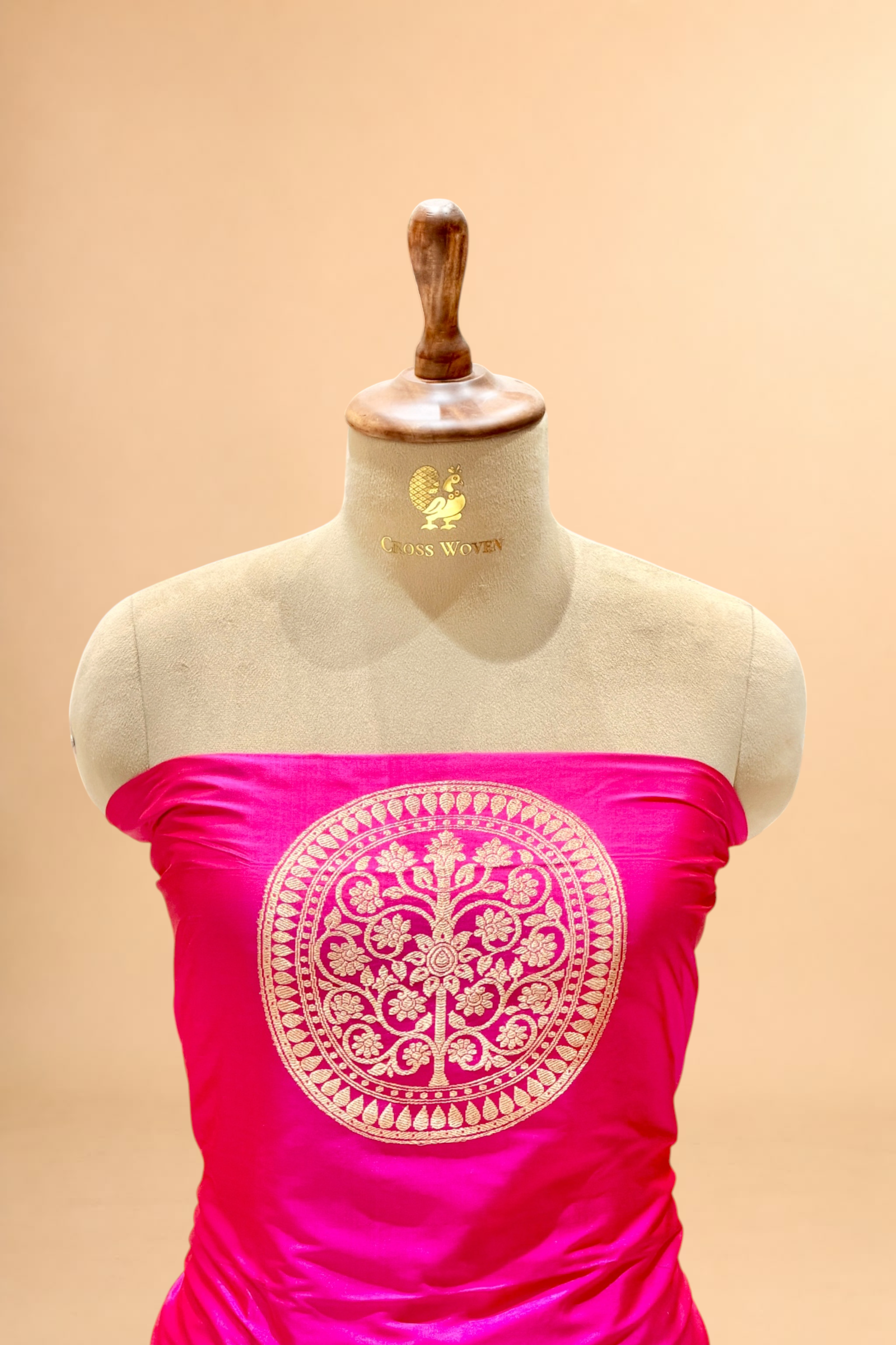 Bright Pink Katan Silk Co-ord Set