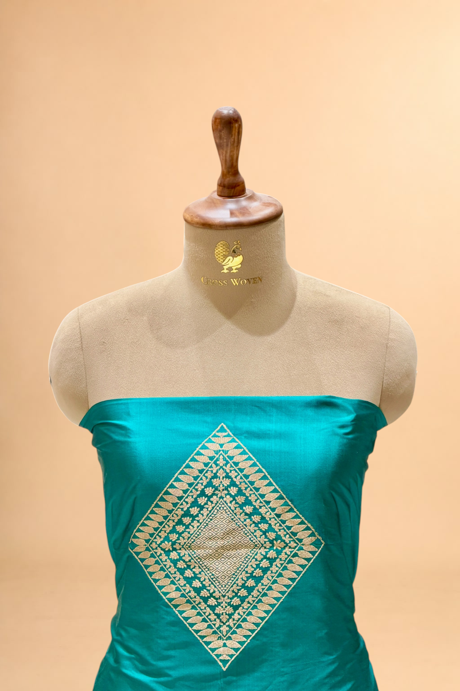 Turquoise Blue Katan Silk Co-ord Set
