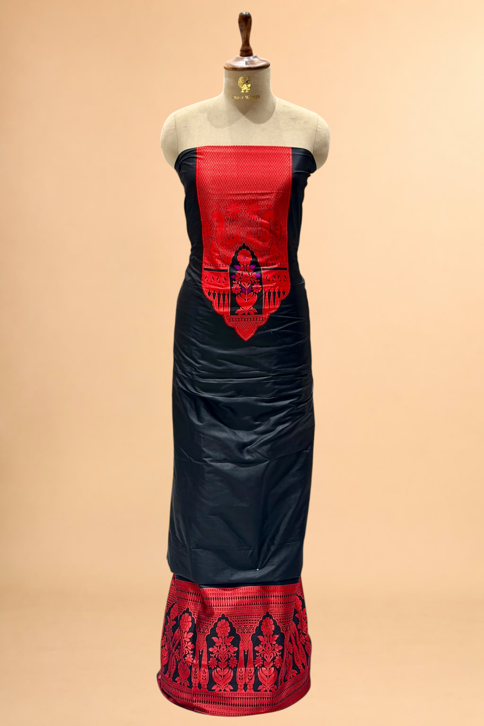 Black Katan Silk Co-ord Set