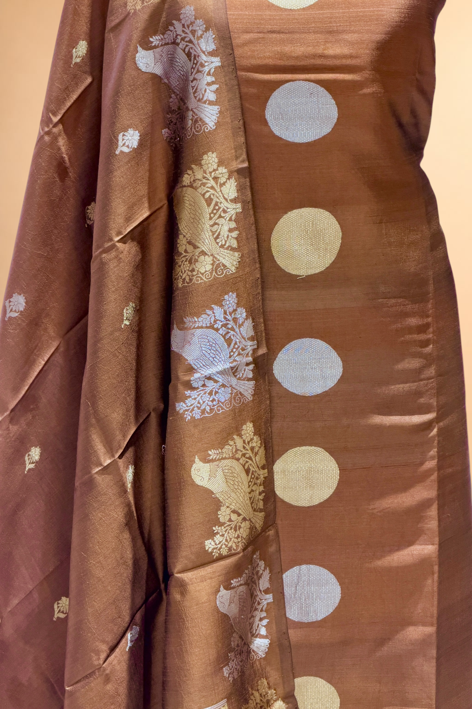 Deep Brown Soft Silk Suit Set