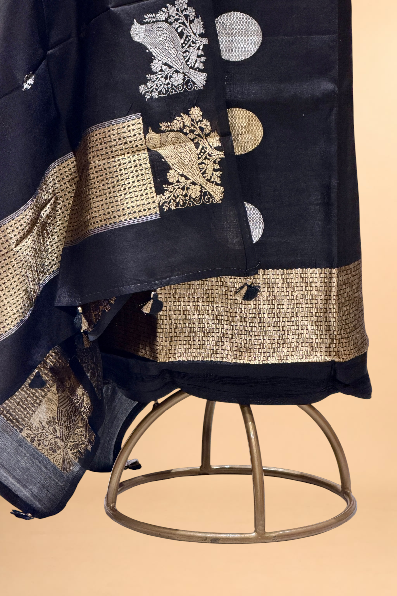 Black Soft Silk Suit Set