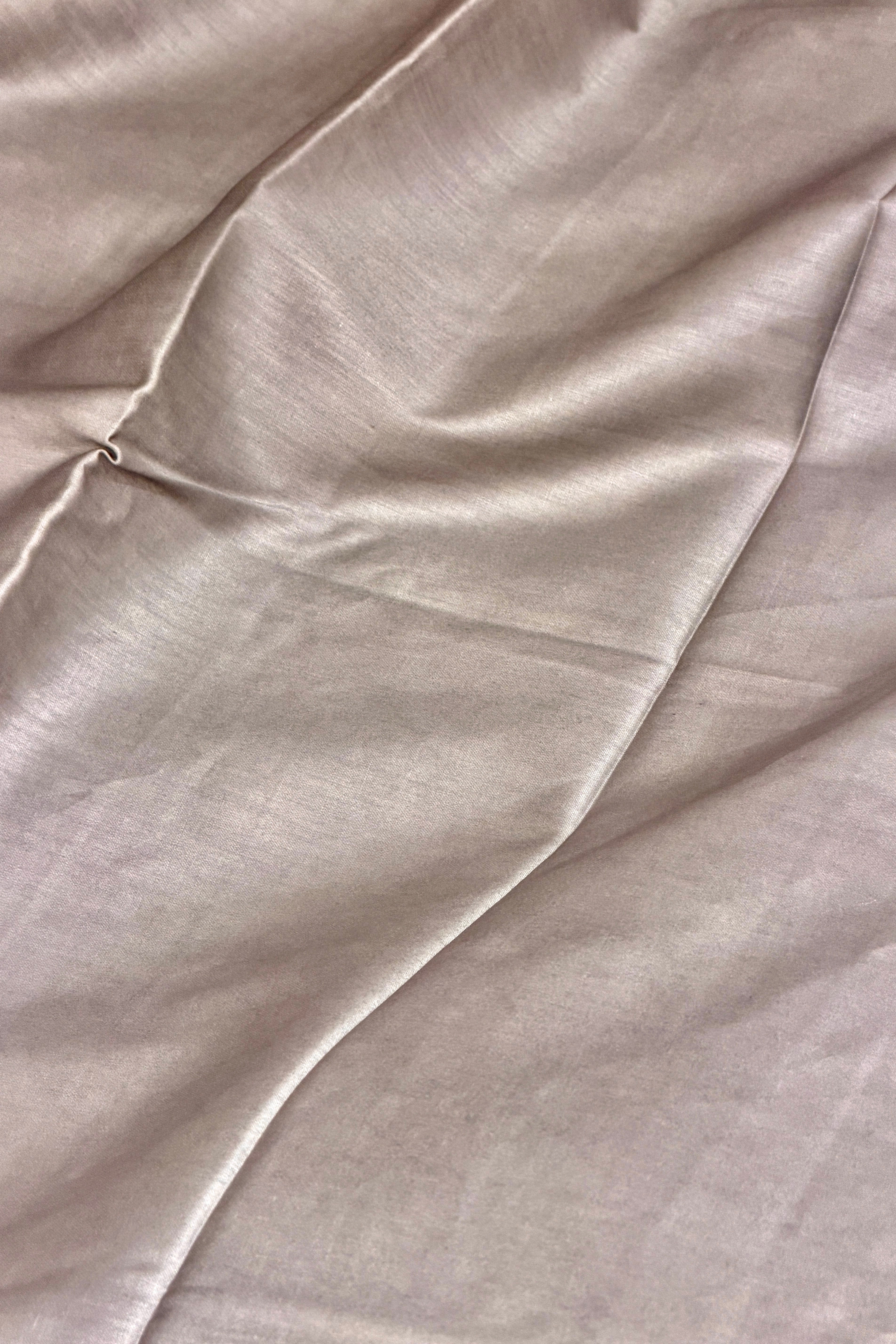 Sage-Grey Pure Kota Silk Suit Set