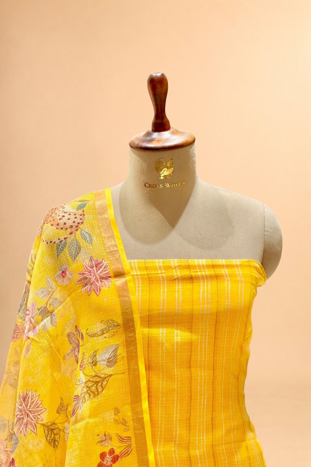 Sunshine Yellow Pure Kota Silk Suit Sets