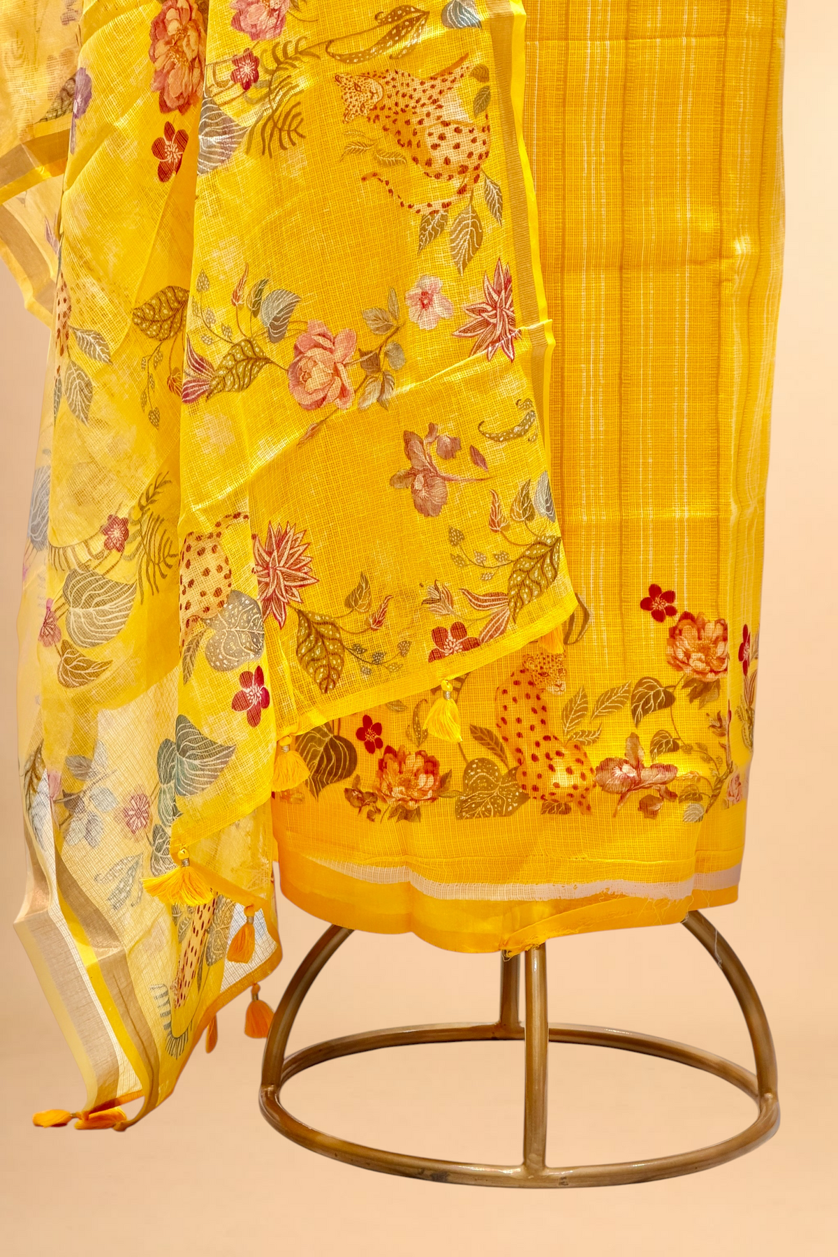 Sunshine Yellow Pure Kota Silk Suit Sets