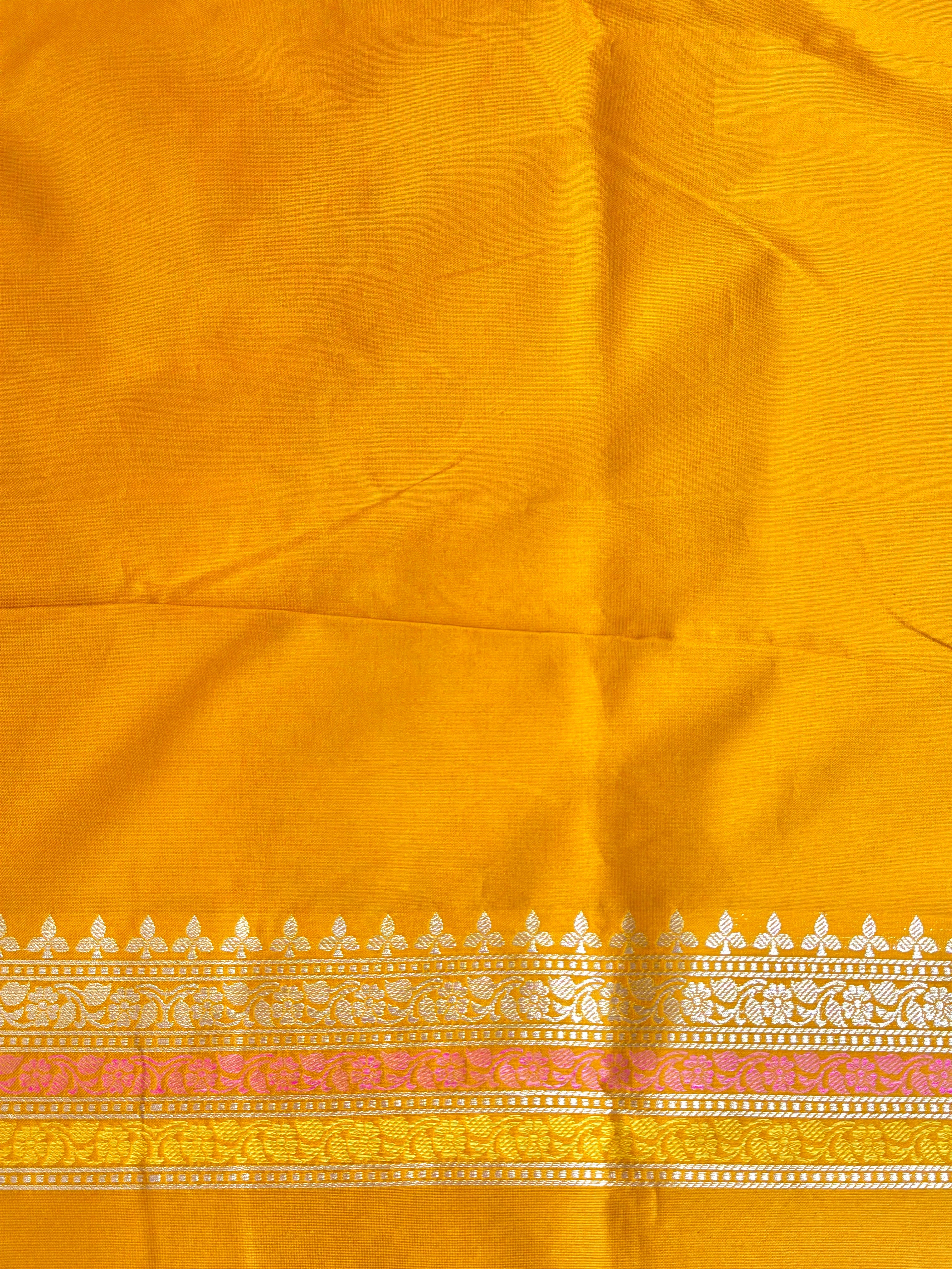 Mustard Yellow Premium Cotton Suit Set With Statement Kadhwa Boota