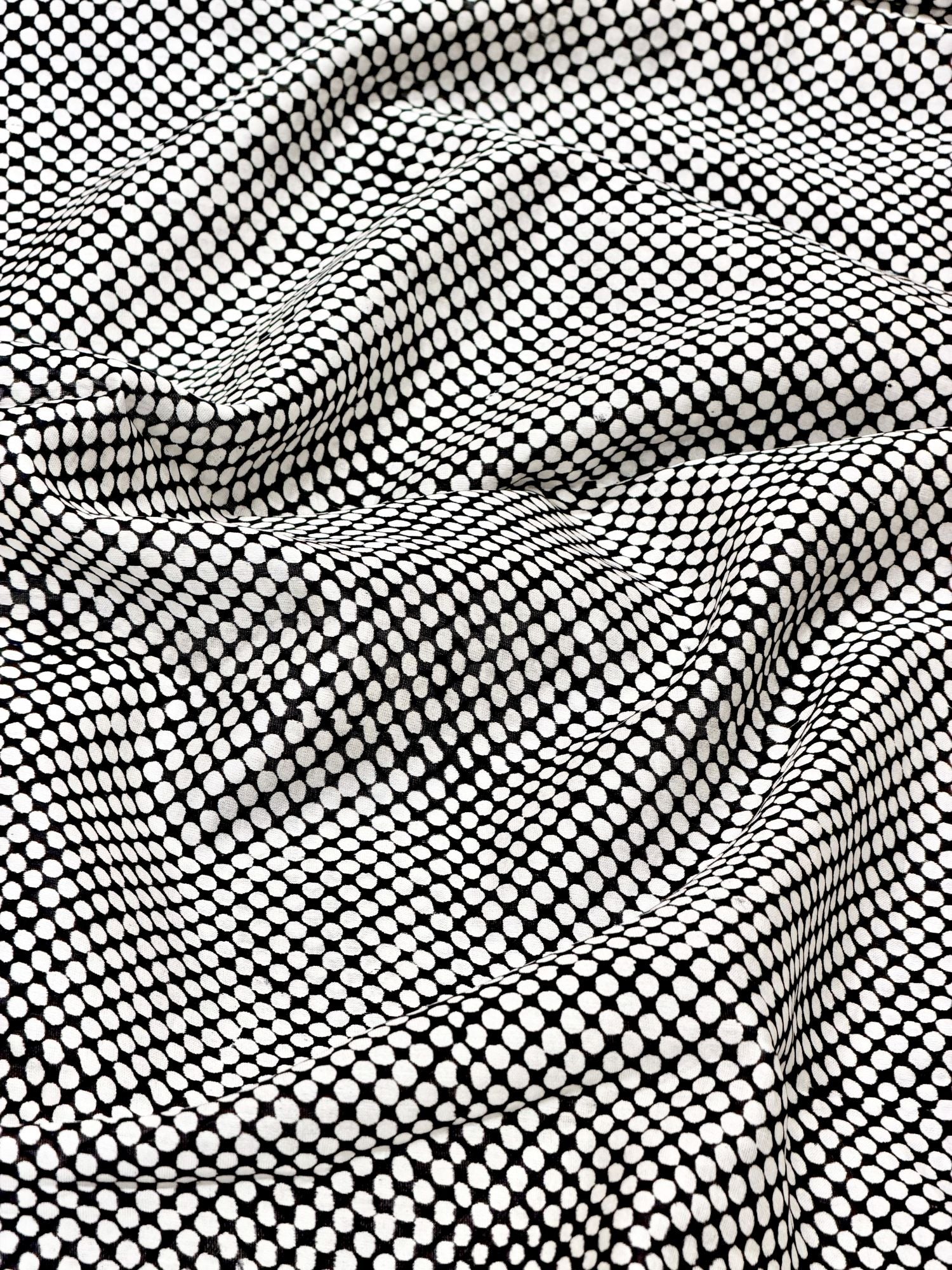 Pure Chanderi Silk Fabric With Black Hand Block Prints