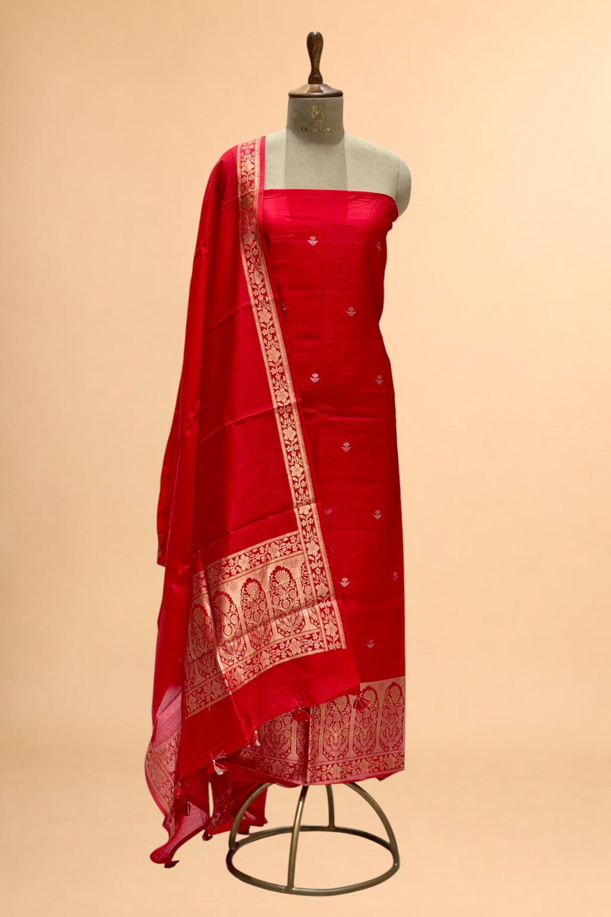Red Pure Soft Silk Suit Set