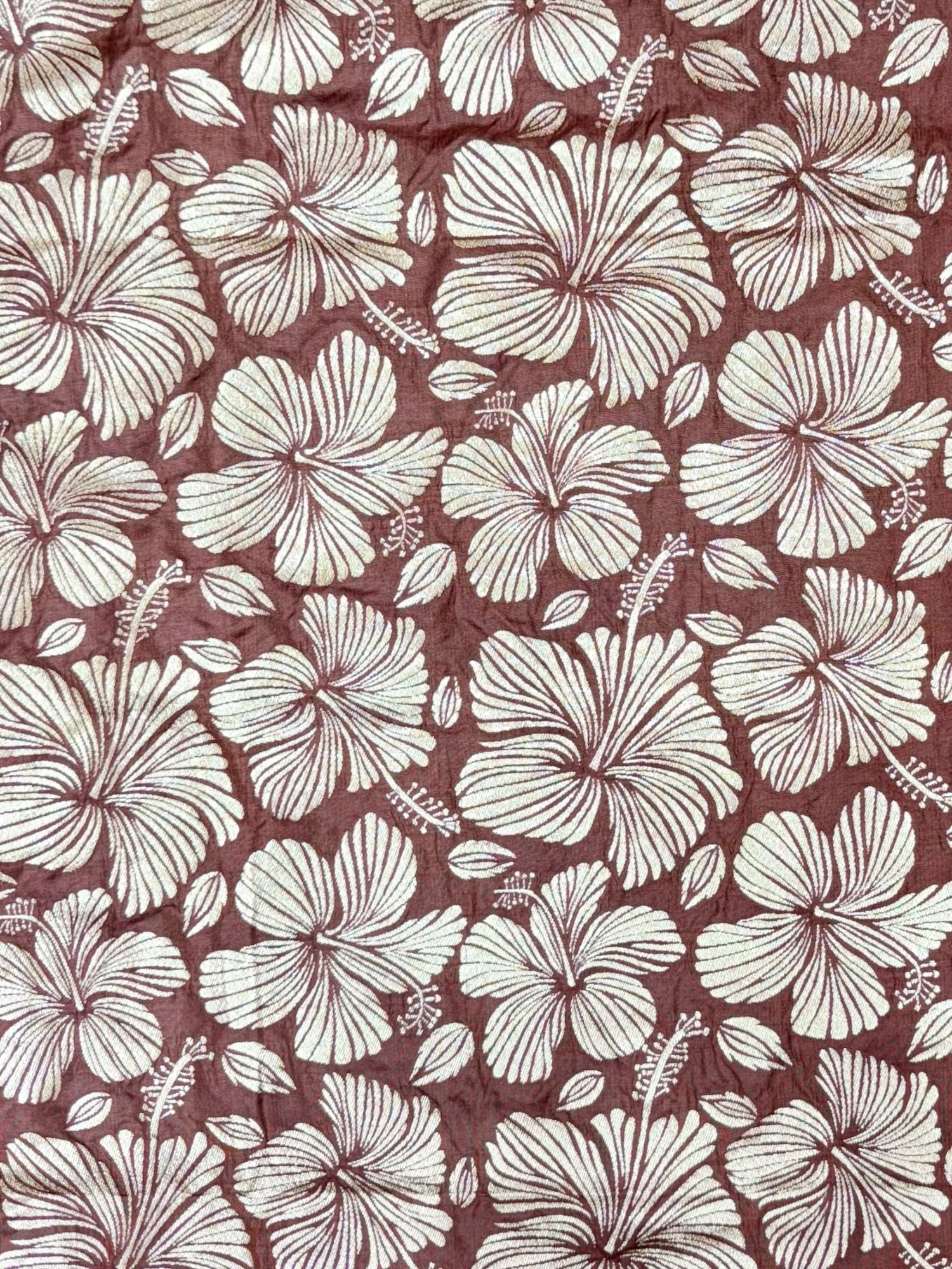 Coffee Brown Semi Katan Silk Blouse Piece