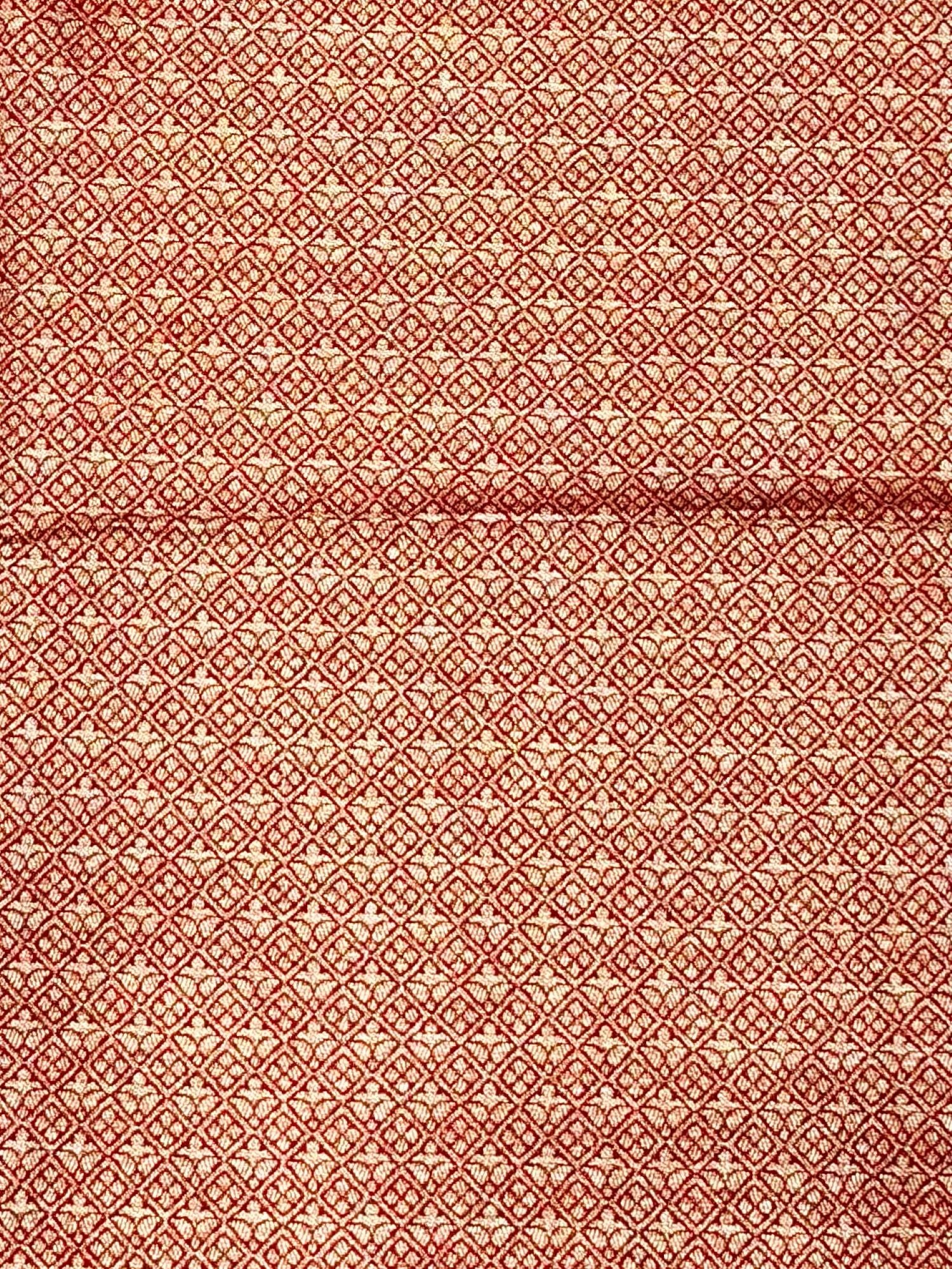 Dusty Rose Pink Semi Katan Brocade Silk Blouse Piece