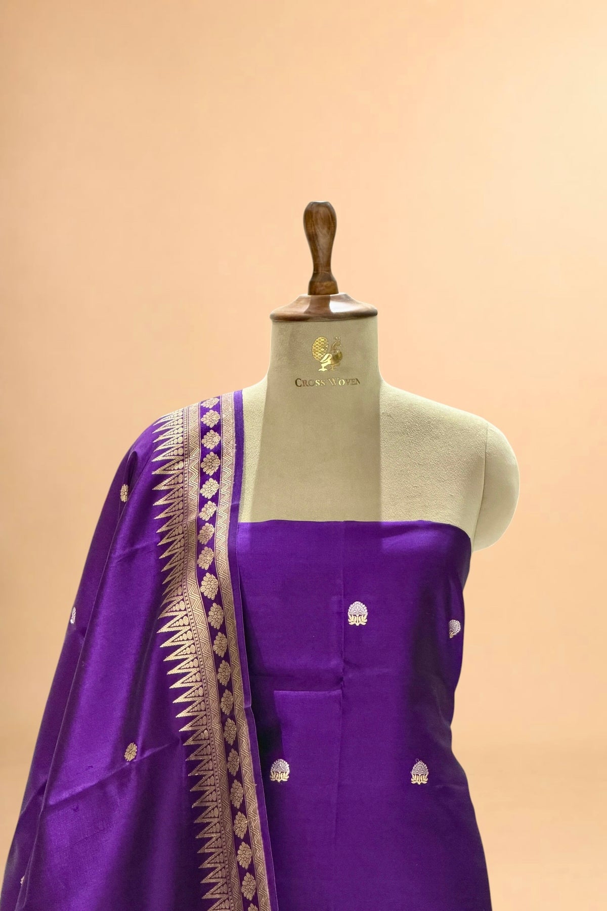Purple Pure Soft Silk Sona - Rupa Suit Set