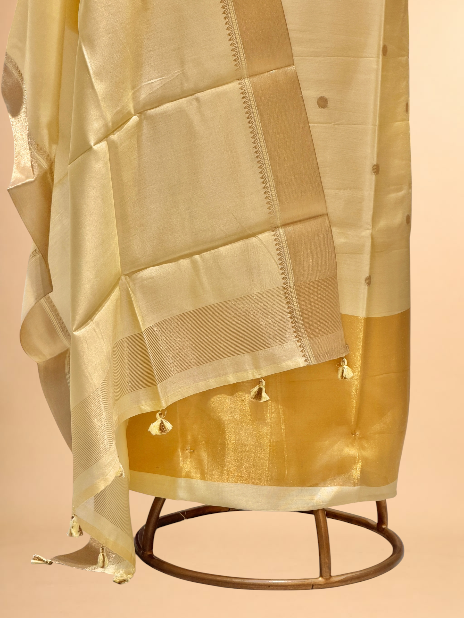 Lemon Yellow Soft Silk Suit Set With Zari Border Dupatta