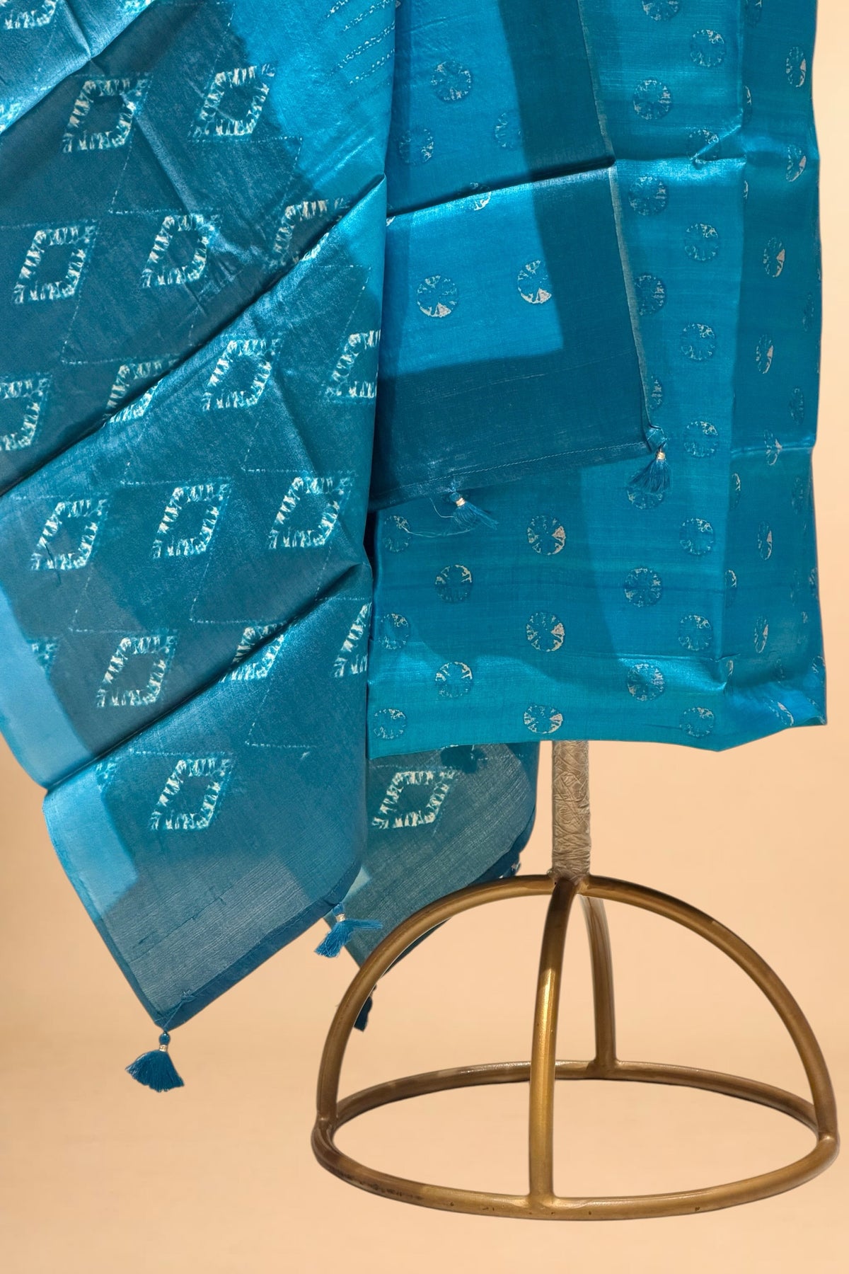 Blue Banarasi Pure Tusser Silk Suit Set