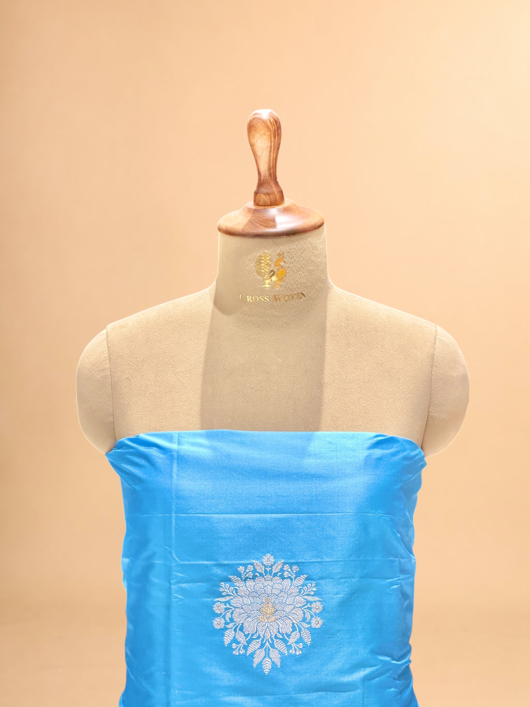 Turquoise Blue Katan Silk Co-ord Set