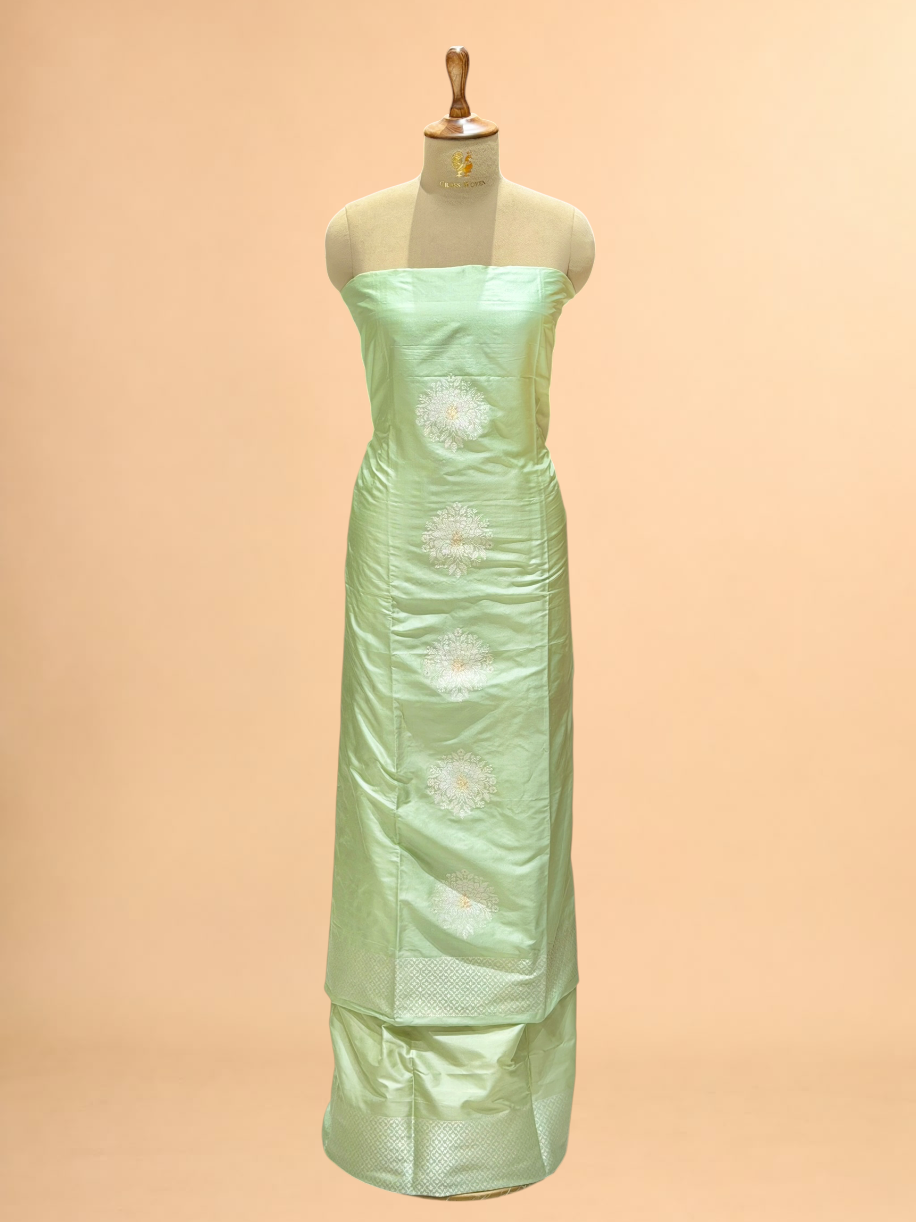 Mint Green Pure Katan Silk Co-ord Set