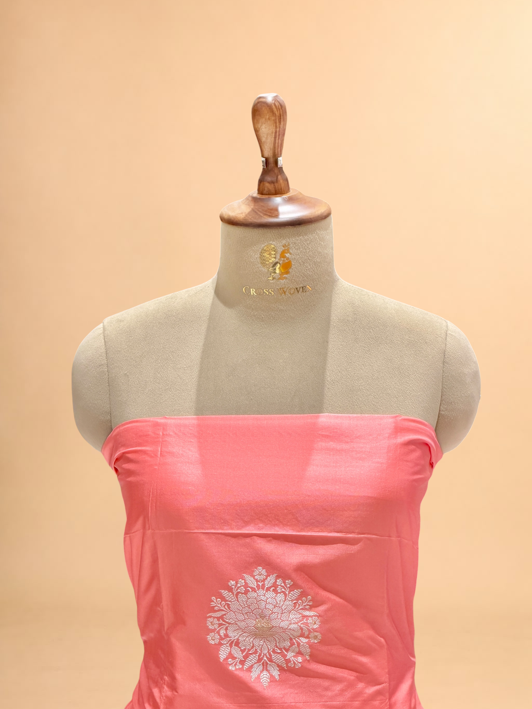 Peach Pink Pure Katan Silk Co-ord Set