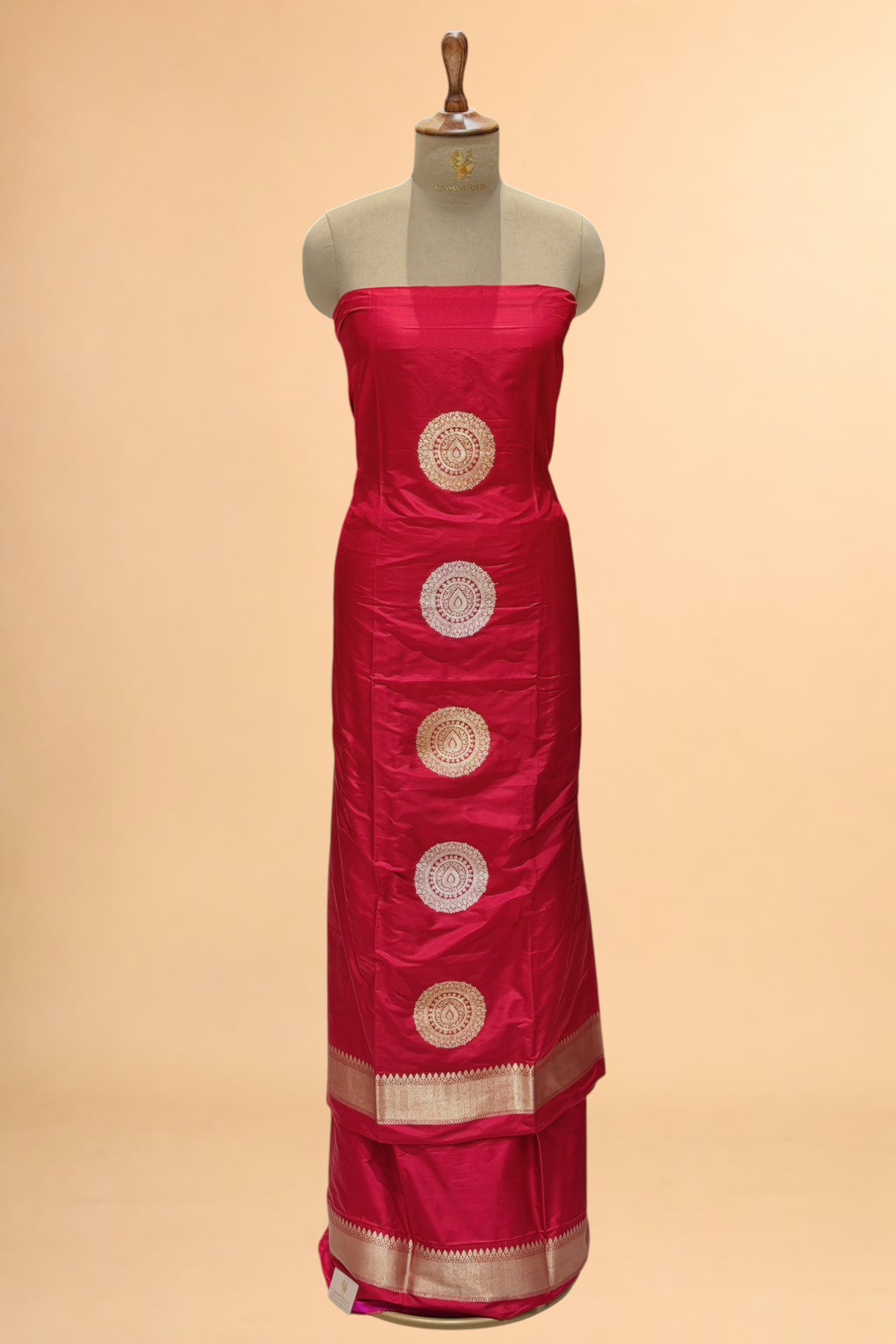 Red Katan Silk Co-ord Set