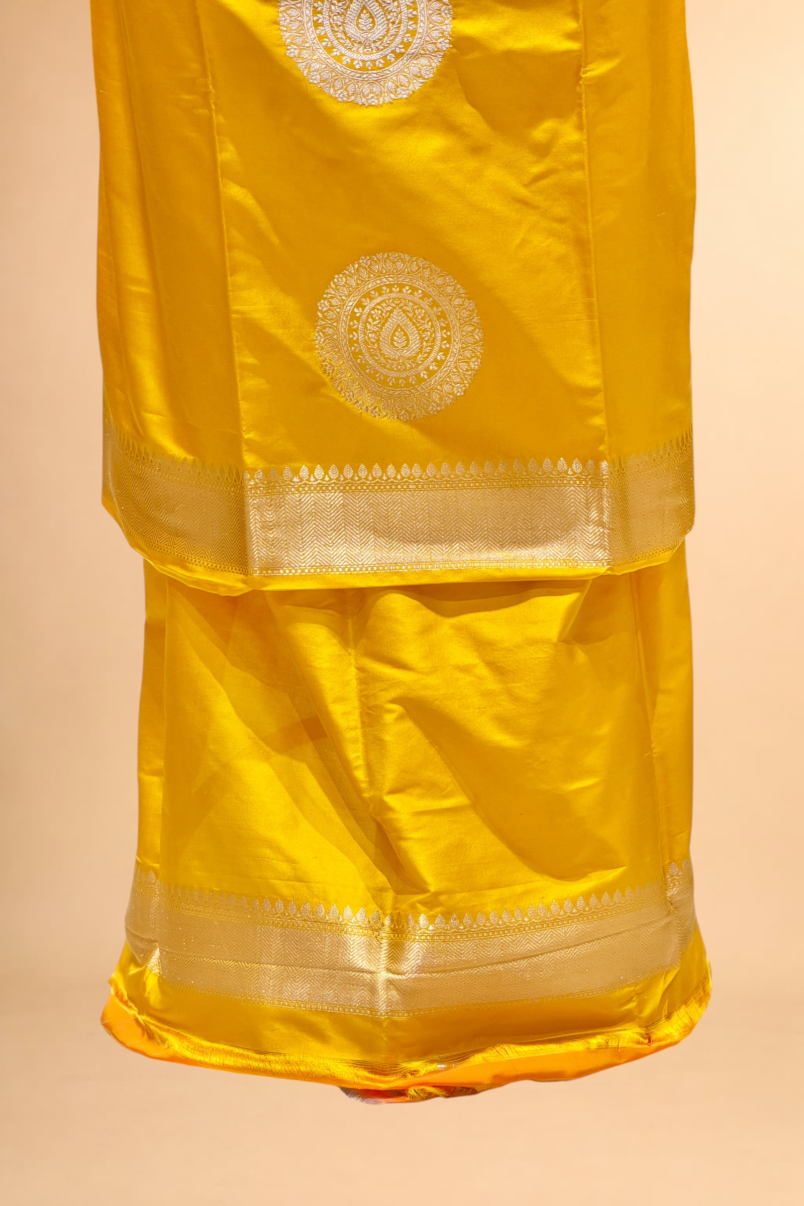 Bright Yellow Katan Silk Co-ord Set