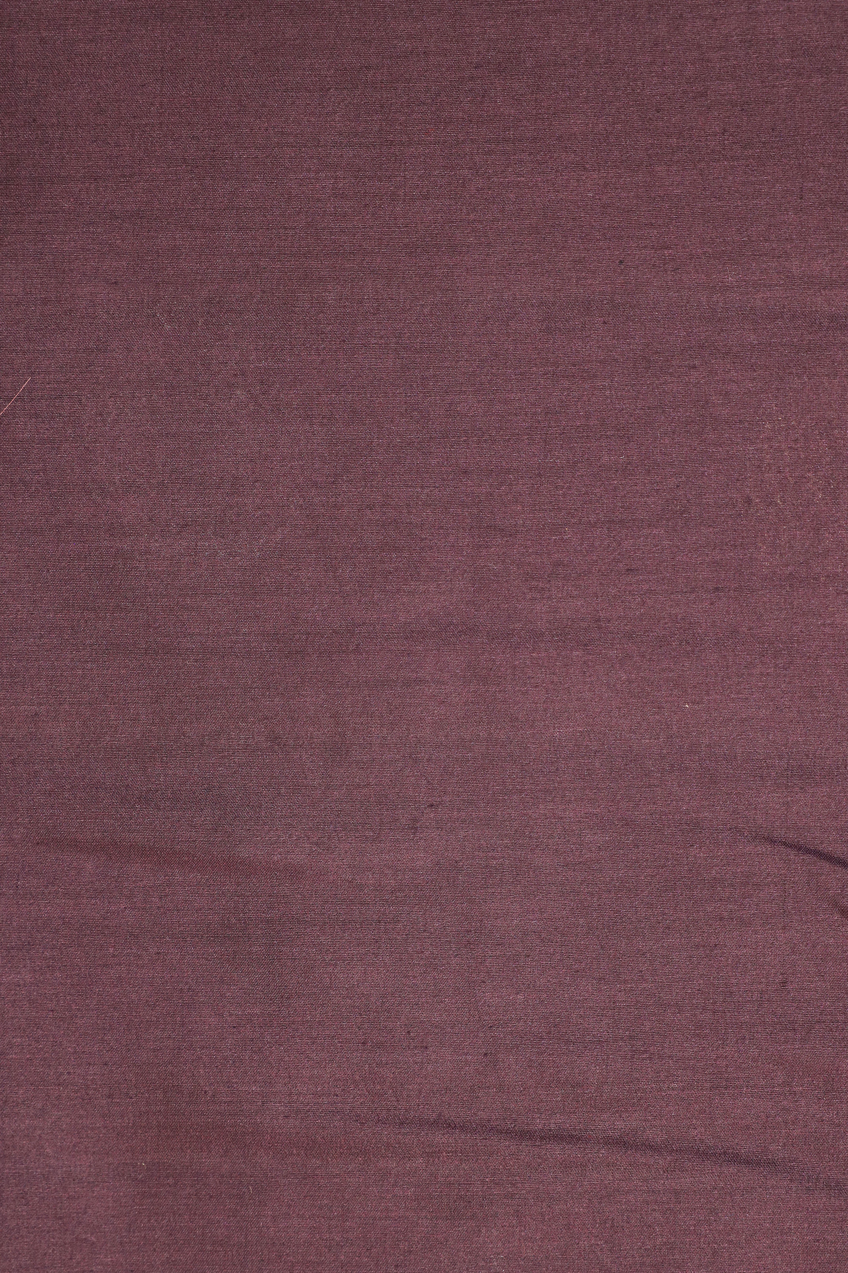 Deep Wine Chiniya Silk Suit Set With Handbrush Organza Dupatta