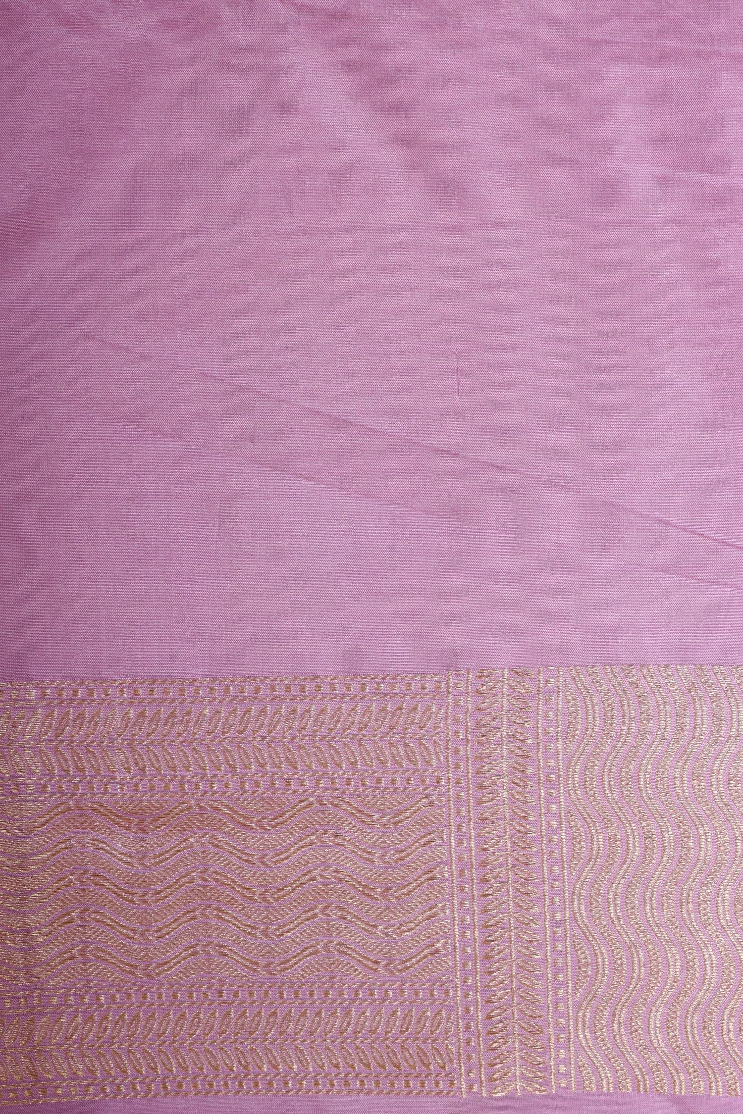 Lavender Rangkaat Pure Banarasi Handloom Katan Silk Saree