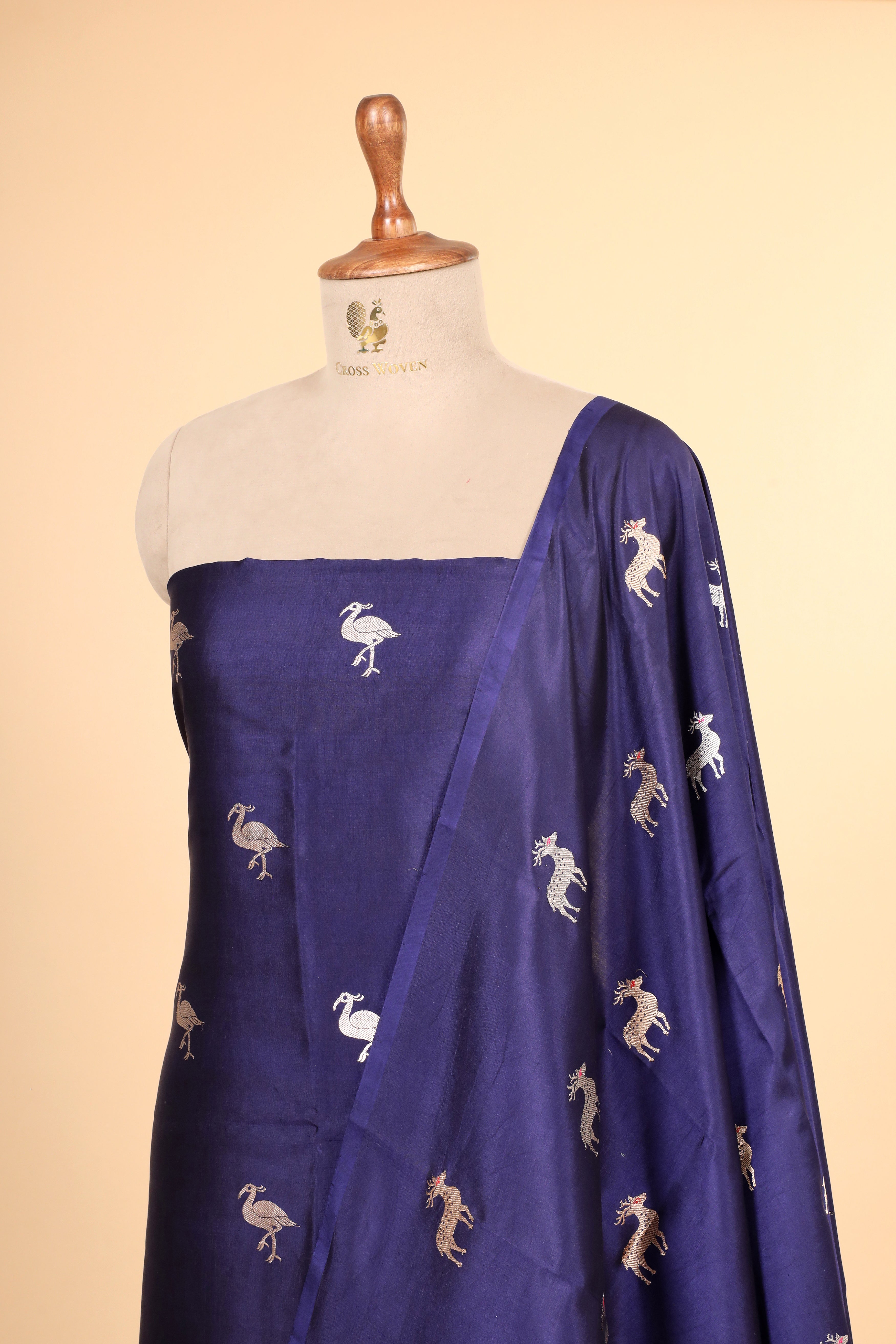 Cobalt Blue Meenakari Soft Silk Suitsets