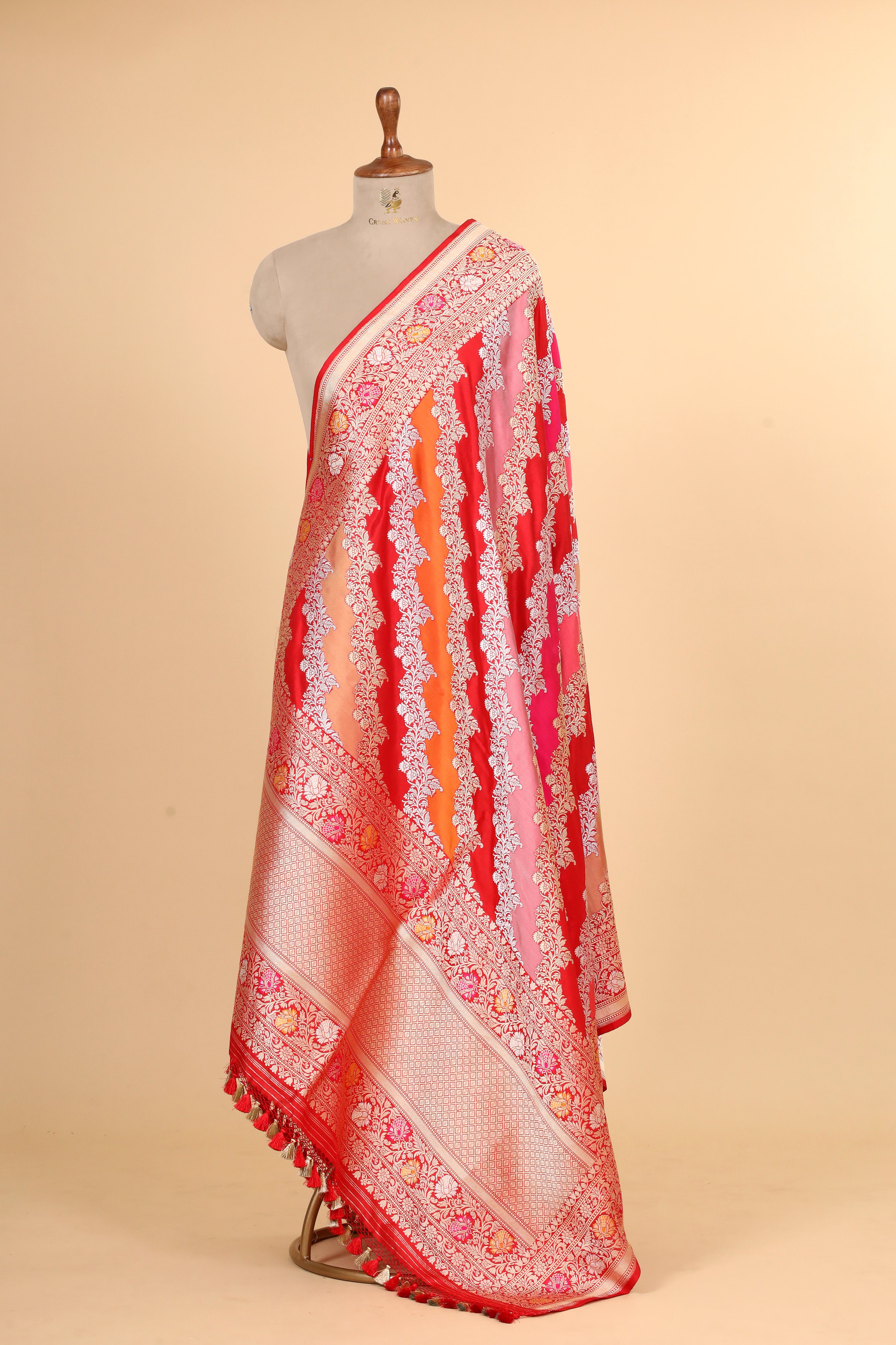 Rangkaat Pure Katan Silk Banarasi Handloom Dupatta